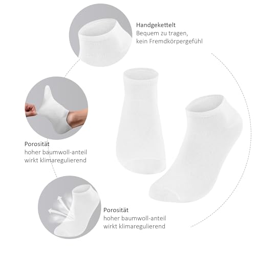 Detalle de Lakpoau 12 Paia Calzini Corti Unisex ZD2301: comfort traspirante per sport e vita quotidiana