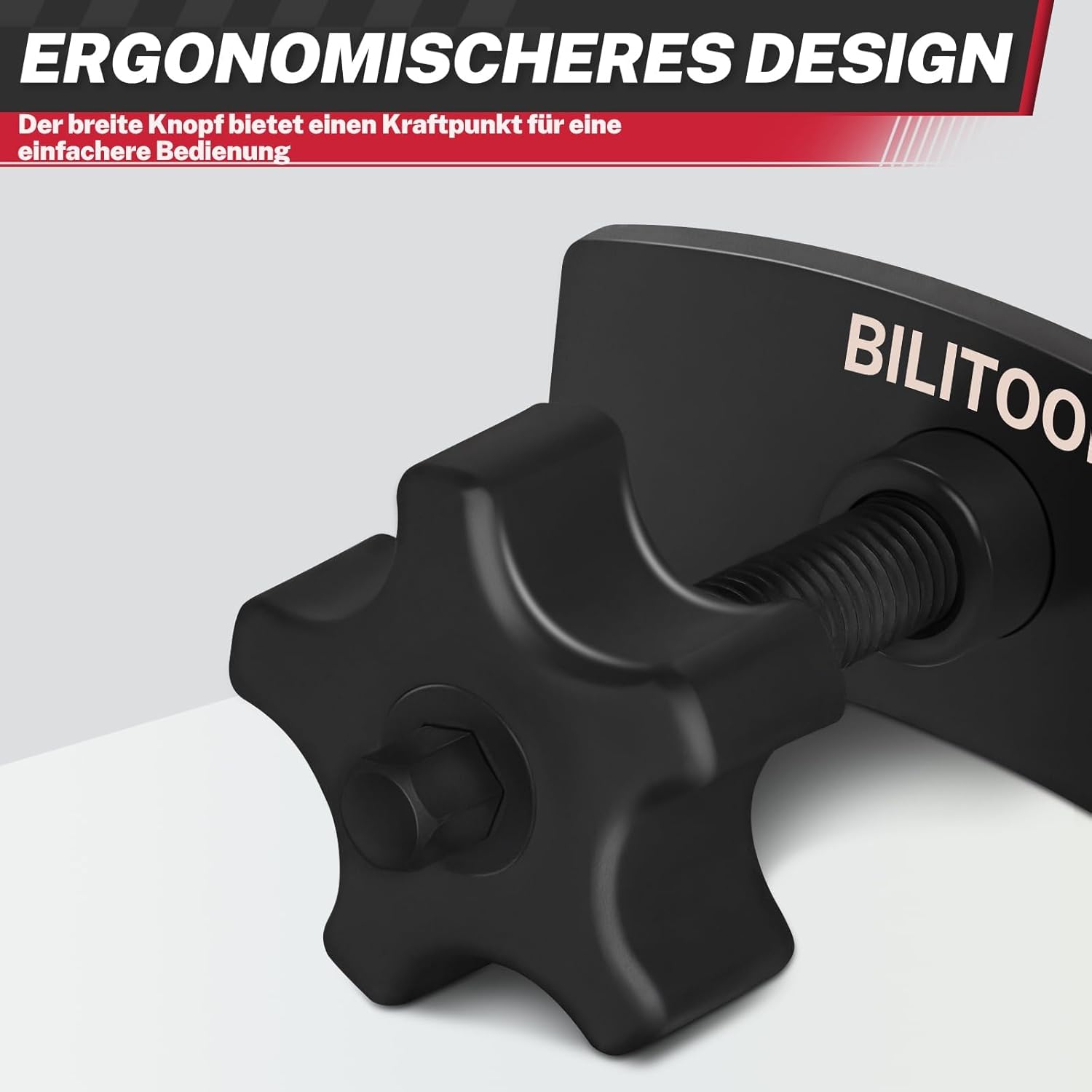 Detalle 2 de BILITOOLS Bremskolbenrücksteller Auto (universell) – Bremszylinder- & Kolbenspindel-Werkzeug für Vorderrad-Bremssattel