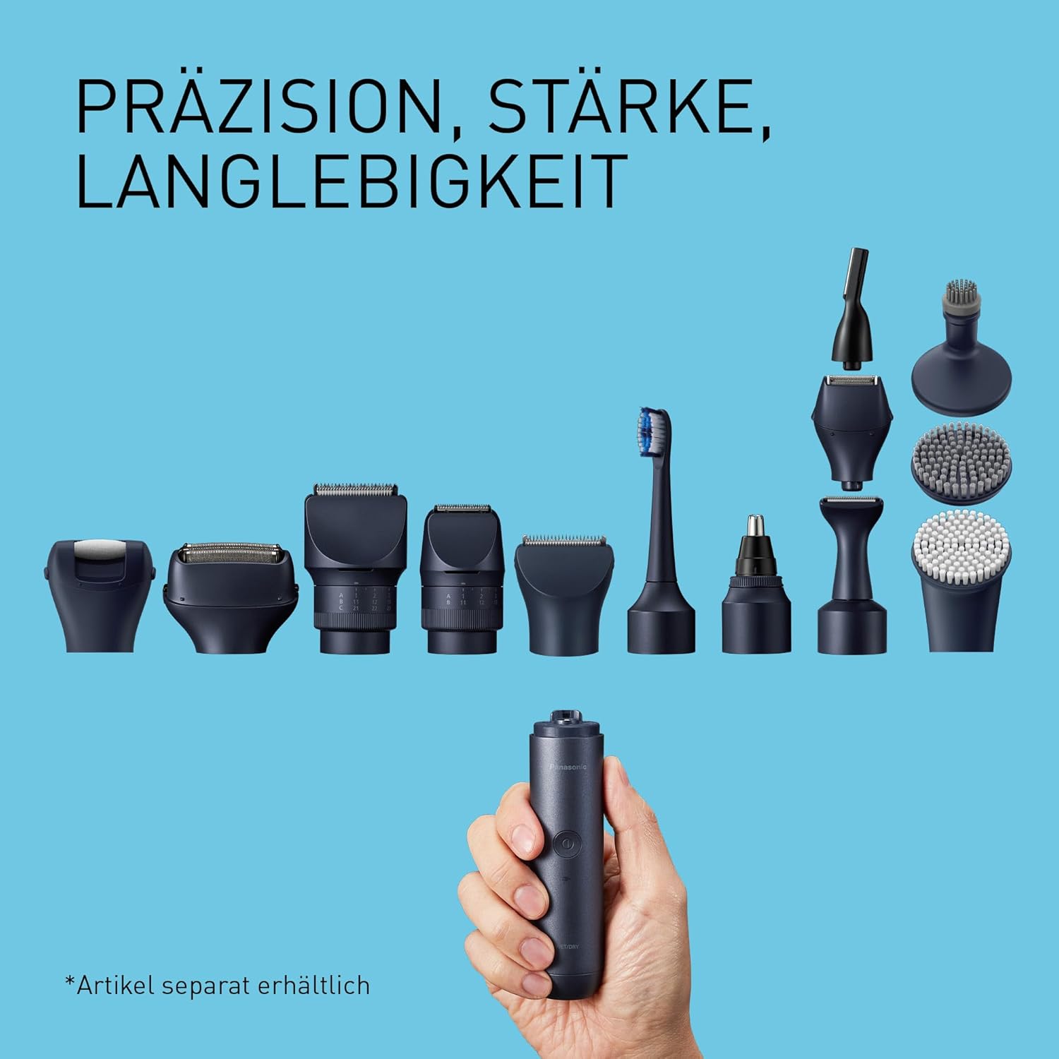 Detalle de Panasonic ER-CFC1-A503 MULTISHAPE Aufsatz – Pediküreaufsatz für präzise Hornhautbehandlung