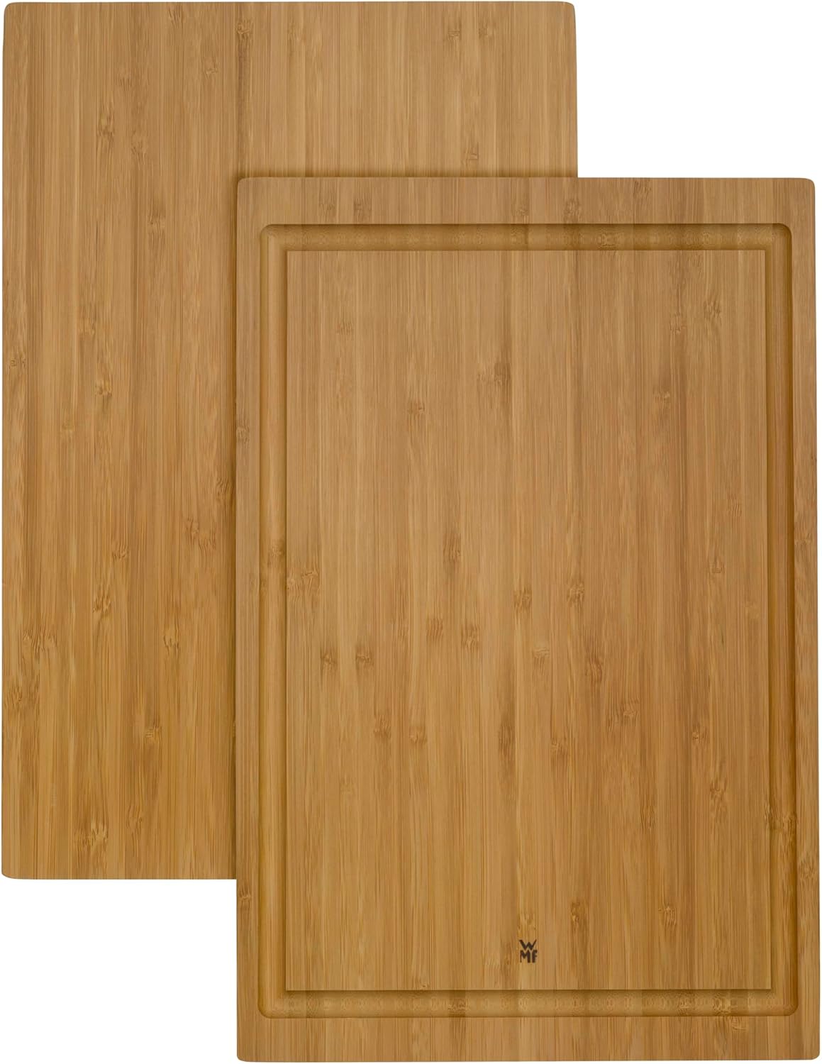 Detalle de WMF Schneidebrett aus Bambus natur, 38 x 25 x 1,9 cm – rechteckiges Holzbrett mit Saftrille