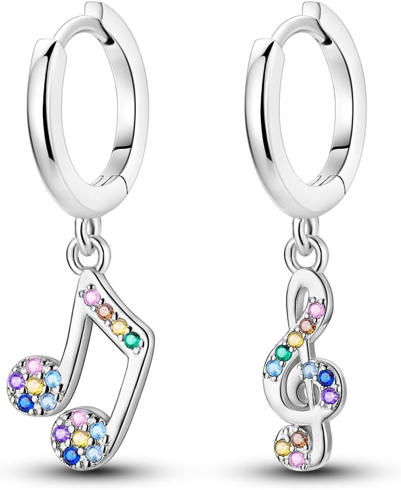 Thumbnail 6 de Parmuz 925 sterling silver hoop & huggie earring set with feather drop detail