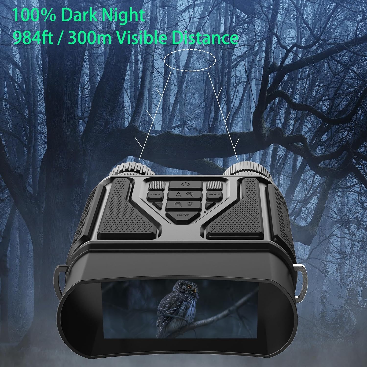 Thumbnail 2 de sxjyicam Night Vision Goggles with 8x Digital Zoom and 7-Level IR