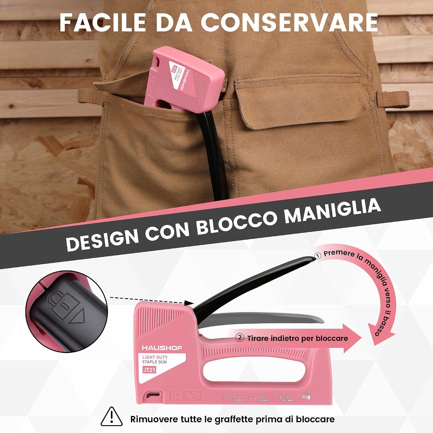 Thumbnail 5 de HAUSHOF Graffatrice Manuale 18 cm 800 graffette