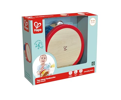 Thumbnail 1 de Hape Bunter Tamburin – Buntes Holz-Tamburin für rhythmische Lernmomente ab 12 Monaten