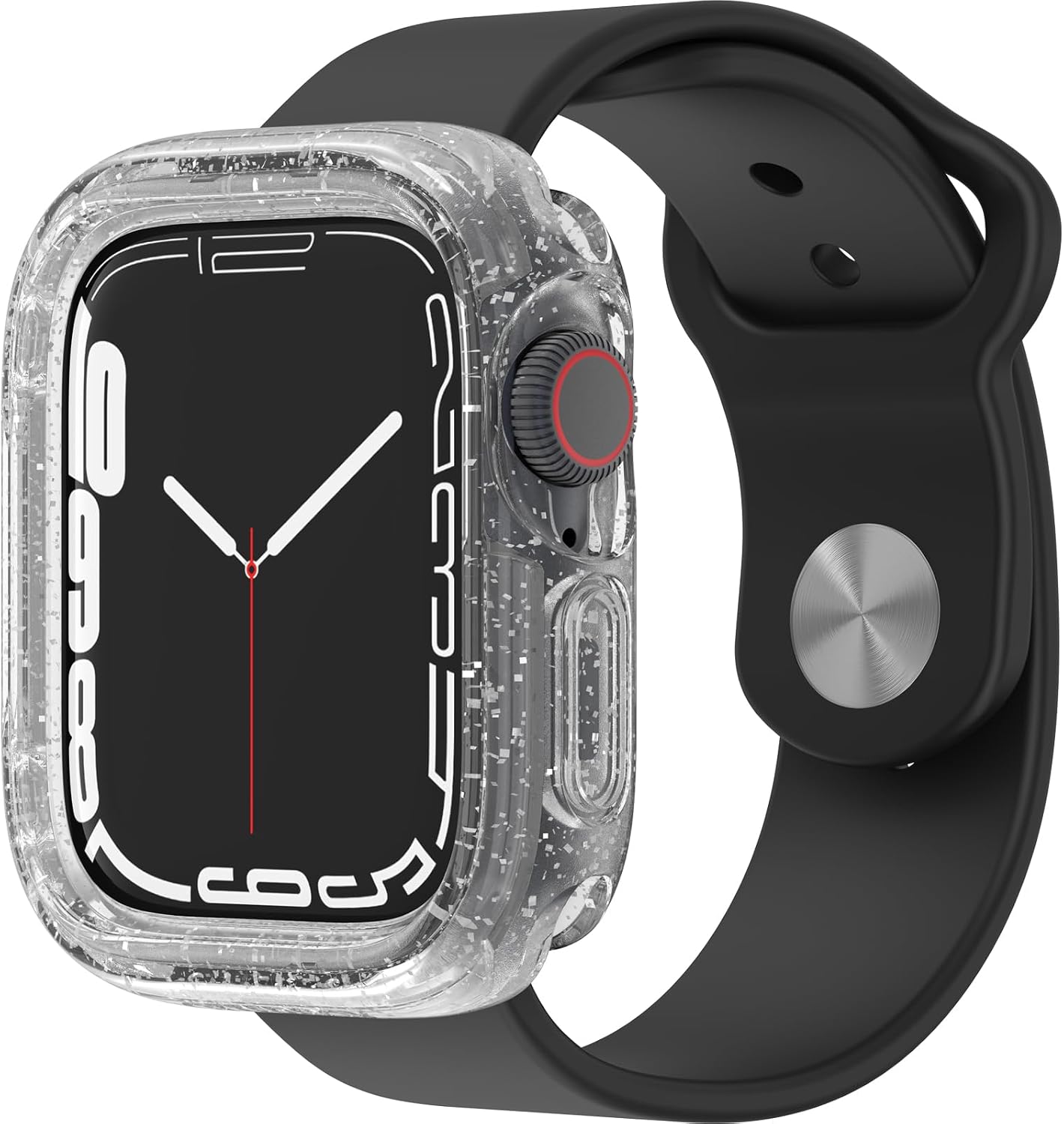Detalle de Otterbox Watch Bumper pour Apple Watch Series 9/8/7 (41 mm) — coque fine transparente pour protéger l’écran et les bords
