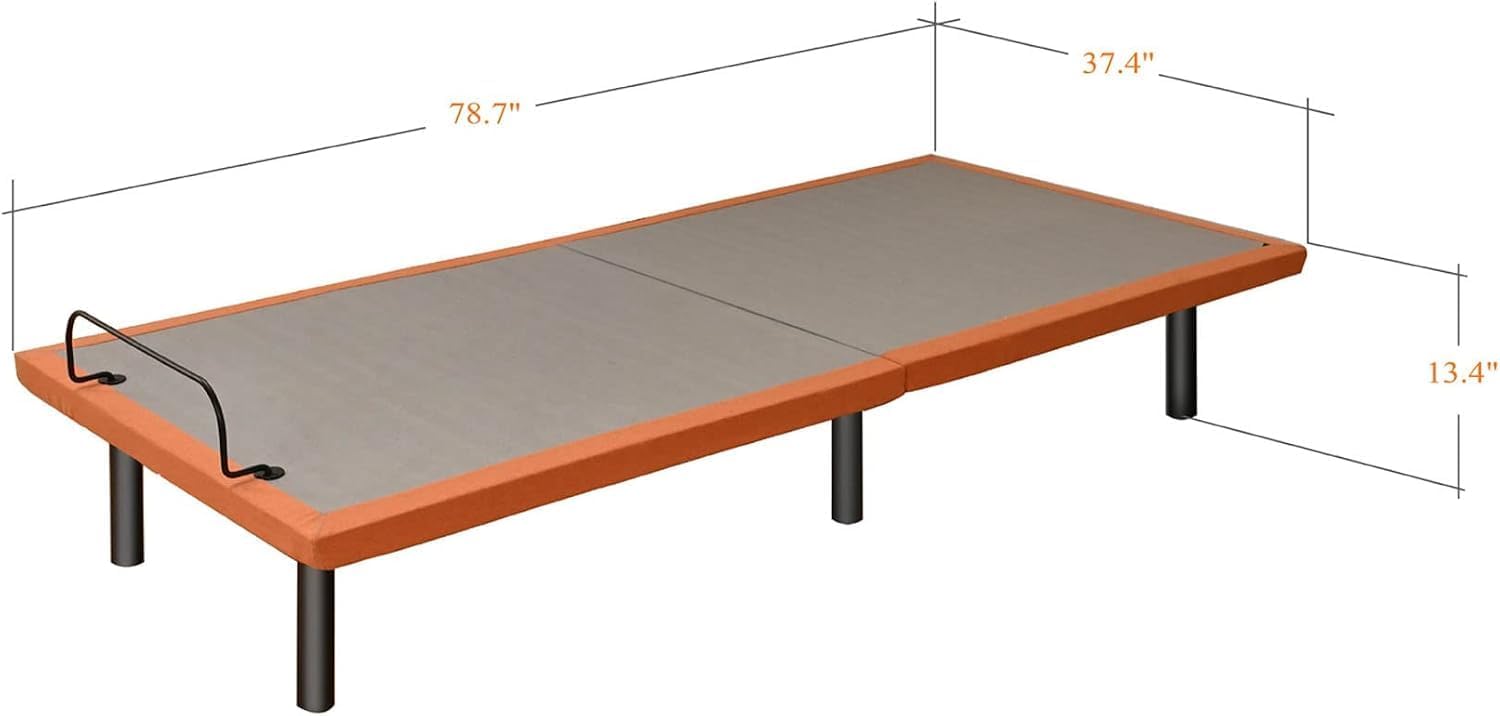 Detalle 2 de ESHINE EE-3000PT Twin XL Adjustable Bed Frame with Massage and Wireless Remote