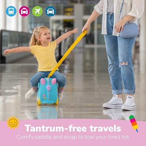 Thumbnail 6 de Trunki Unicorn Teal Ride-On Suitcase: The Colourful 18L Cabin Companion for Little Travellers