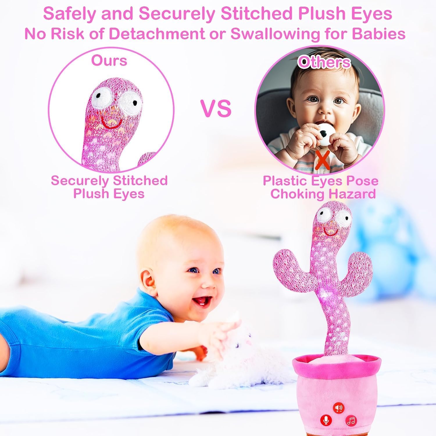 Thumbnail 2 de Baby Dancing Talking Cactus Toy
