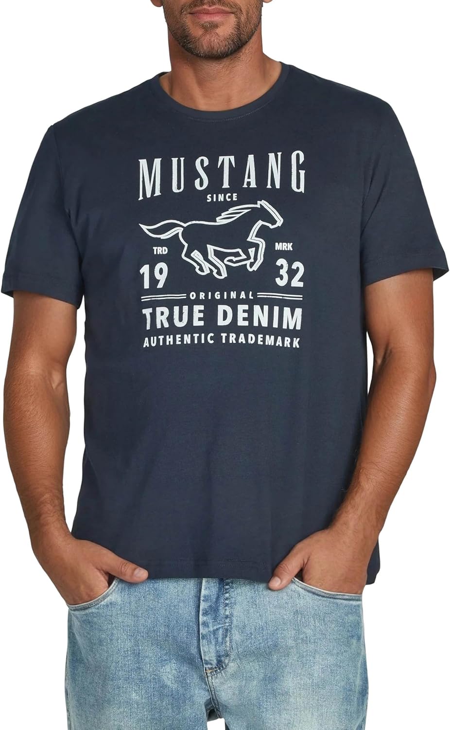 Thumbnail 3 de MUSTANG T-Shirt Herren Baumwolle Regular Fit – 4er Pack, Rundhals, Kurzarm