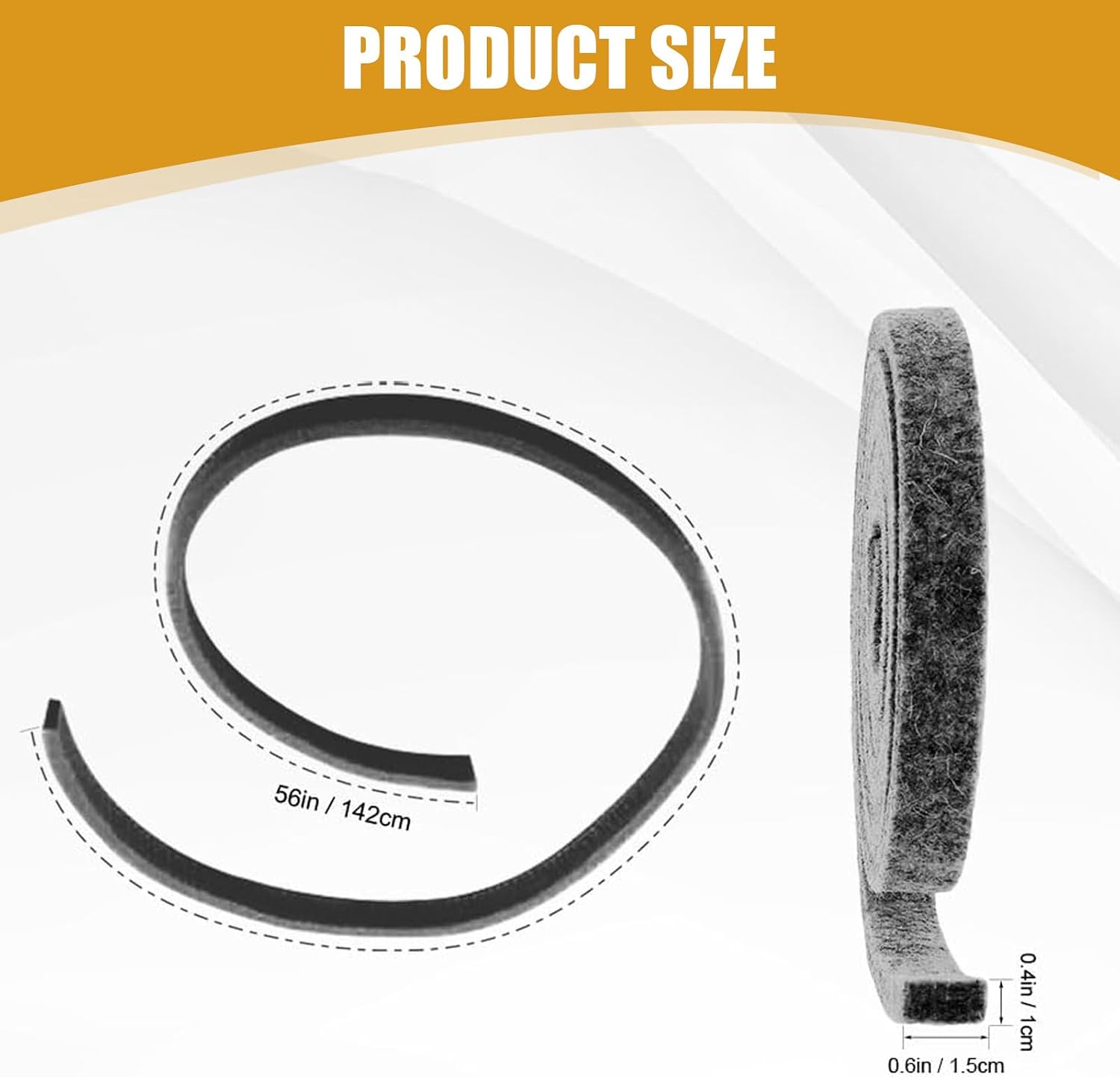 Detalle de Exact Replacement Dryer Drum Felt Seal WE09X20441