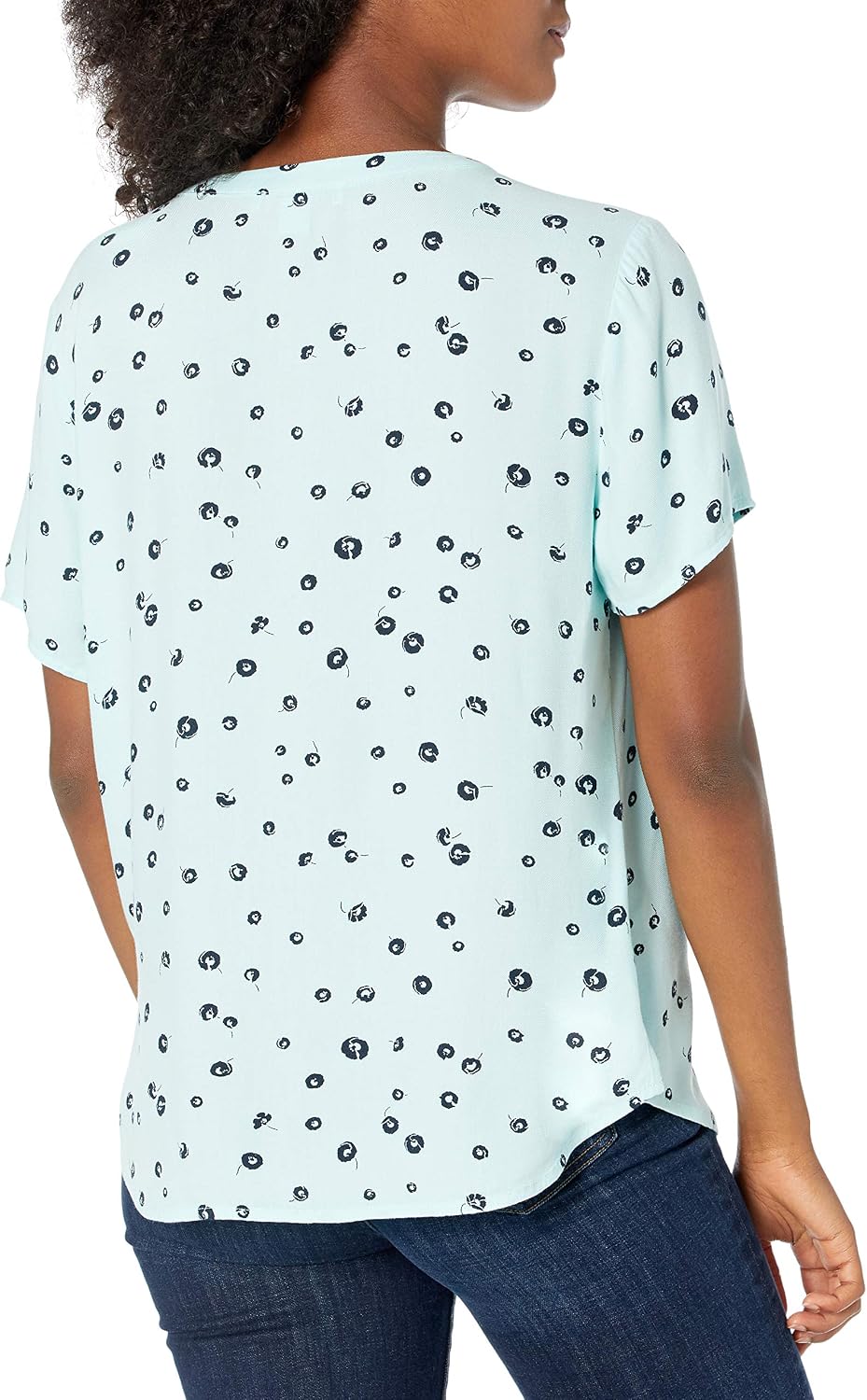 Detalle de Women’s Relaxed-Fit V Neck Woven Blouse