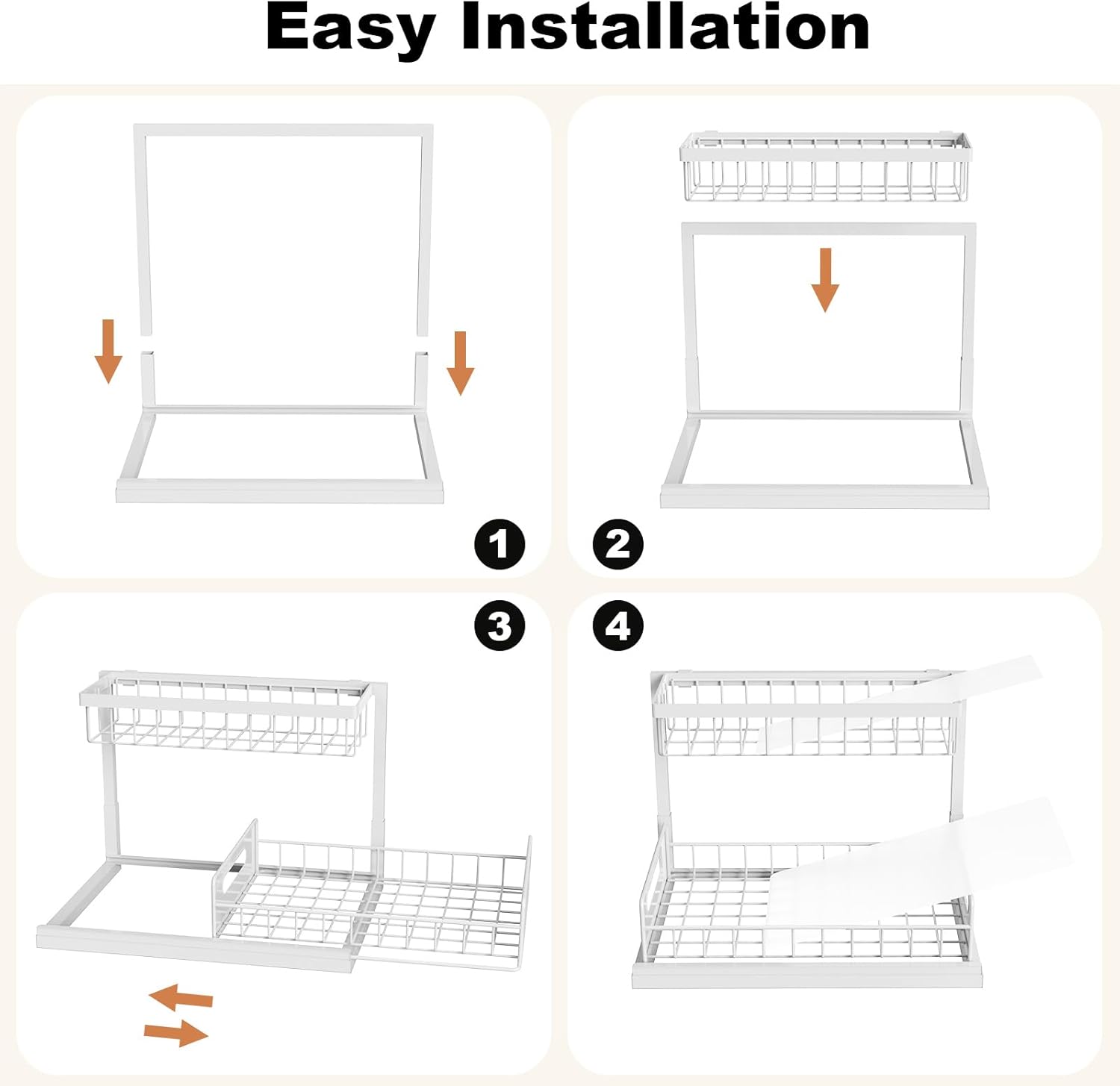 Thumbnail 6 de REALINN Under-Sink Organizer 14.2x10.6x11 in