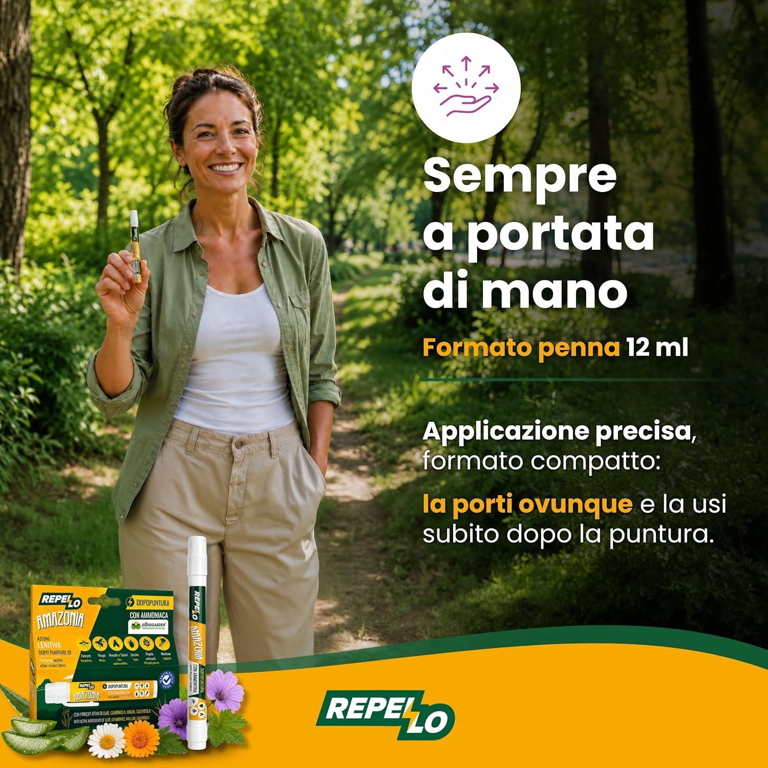 Thumbnail 5 de Albagarden Amazonia Dopopuntura Penna 12ml: sollievo rapido per punture di insetti e irritazioni cutanee