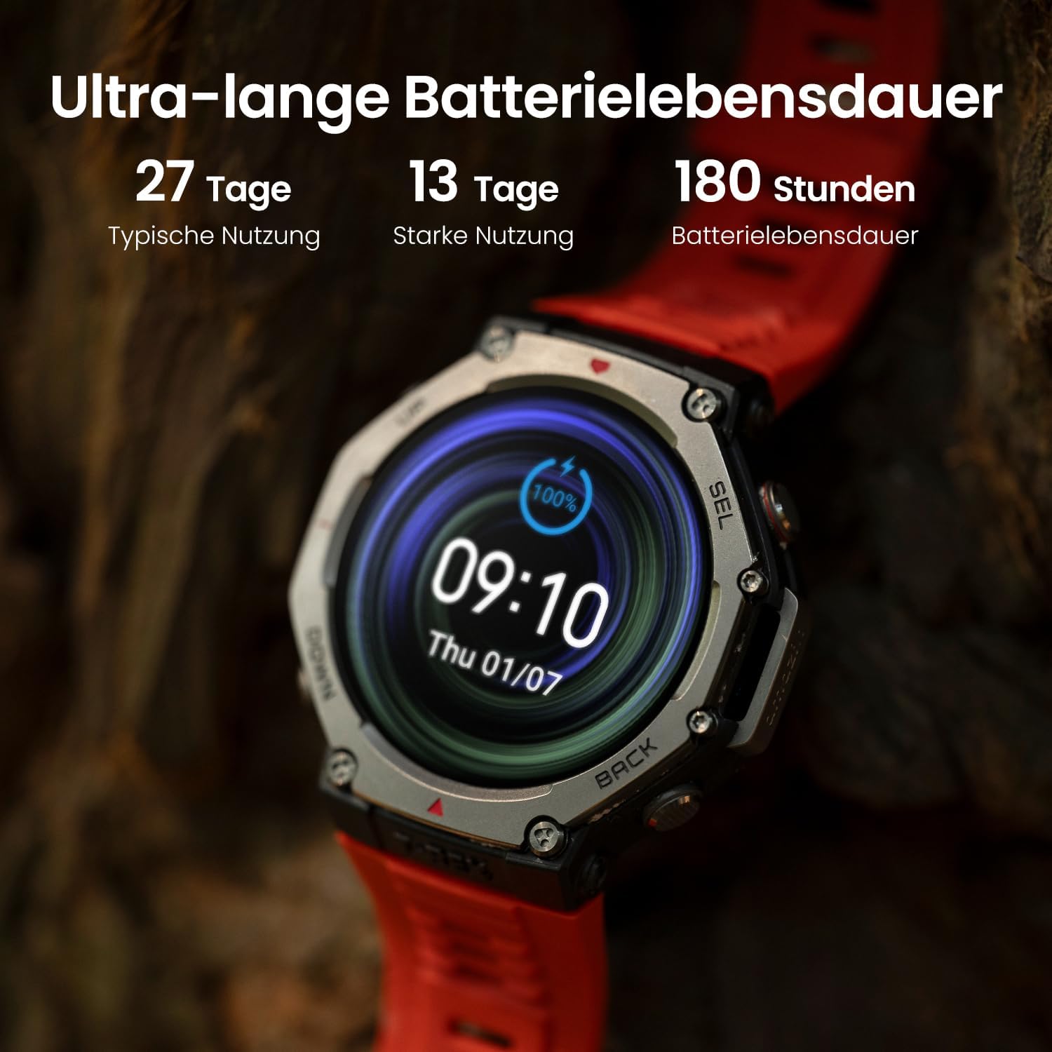 Detalle 2 de Amazfit T-Rex 3 Outdoor Smartwatch 48mm
