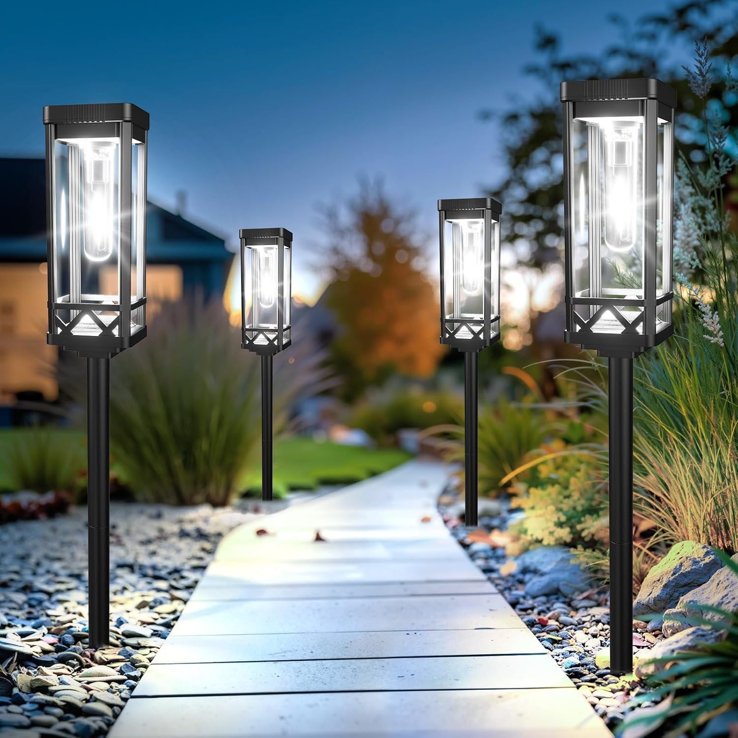Detalle de KOOPER Solar Pathway Lights 6-Pack