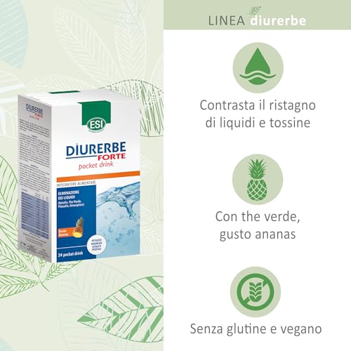 Thumbnail 1 de ESI Diurerbe Forte Pocket 24 Drink gusto ananas – integratore diuretico per gambe leggere