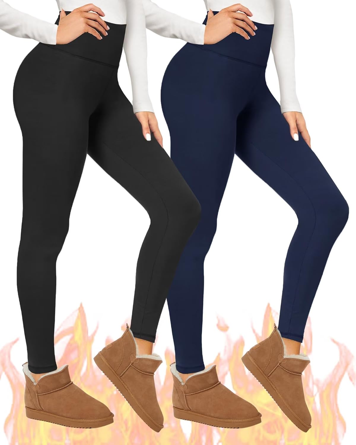 Thumbnail 1 de TNNZEET Thermal Leggings for Women 2-pack