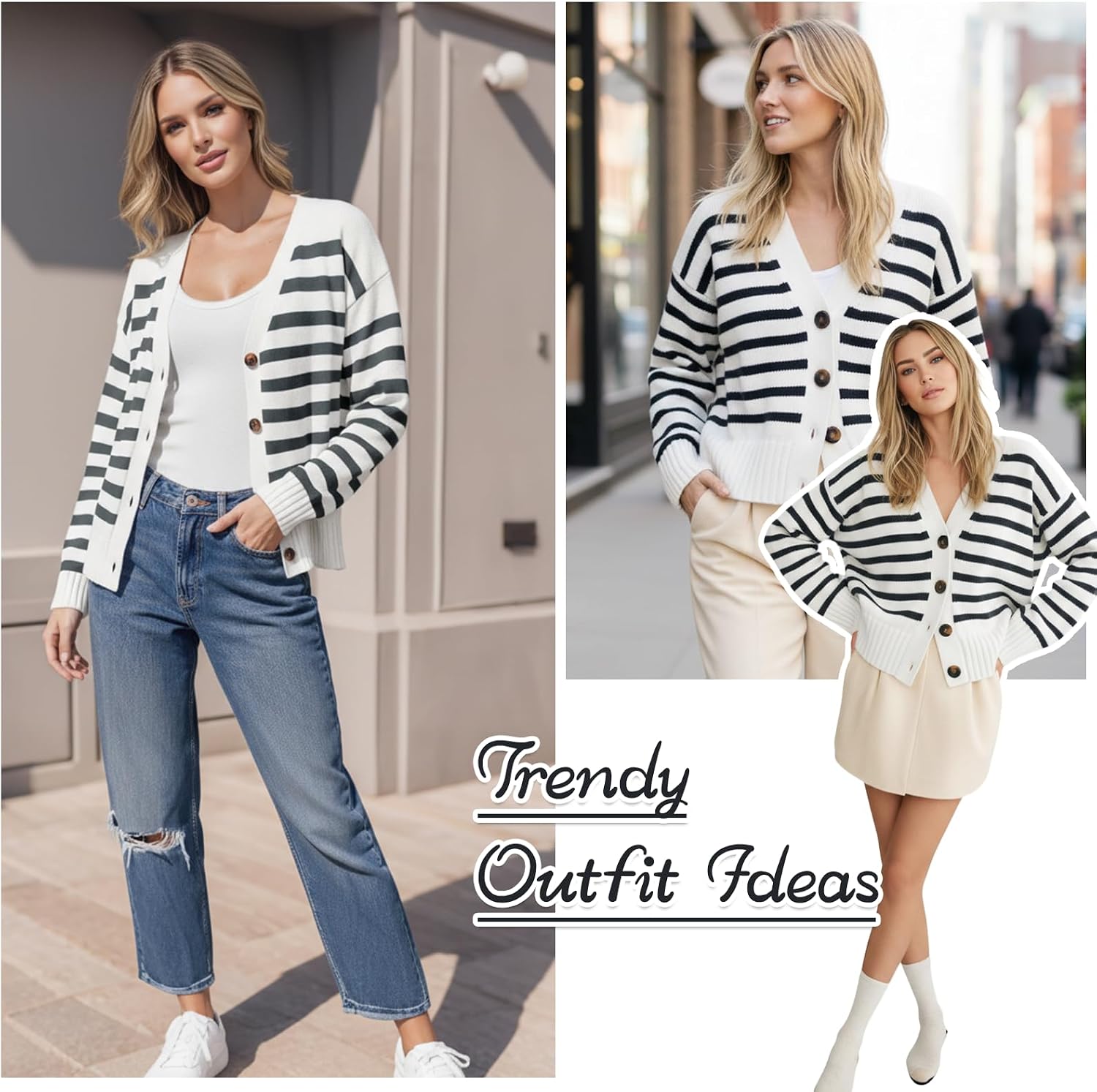 Thumbnail 5 de Truwelby V neck cardigan Long sleeve