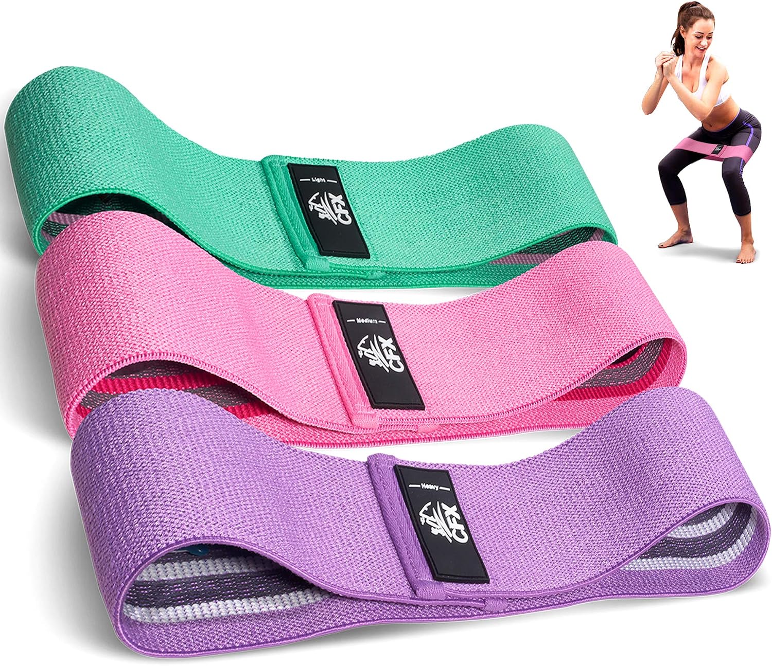 Detalle de CFX Resistance Hip Bands Set 3 Stärken