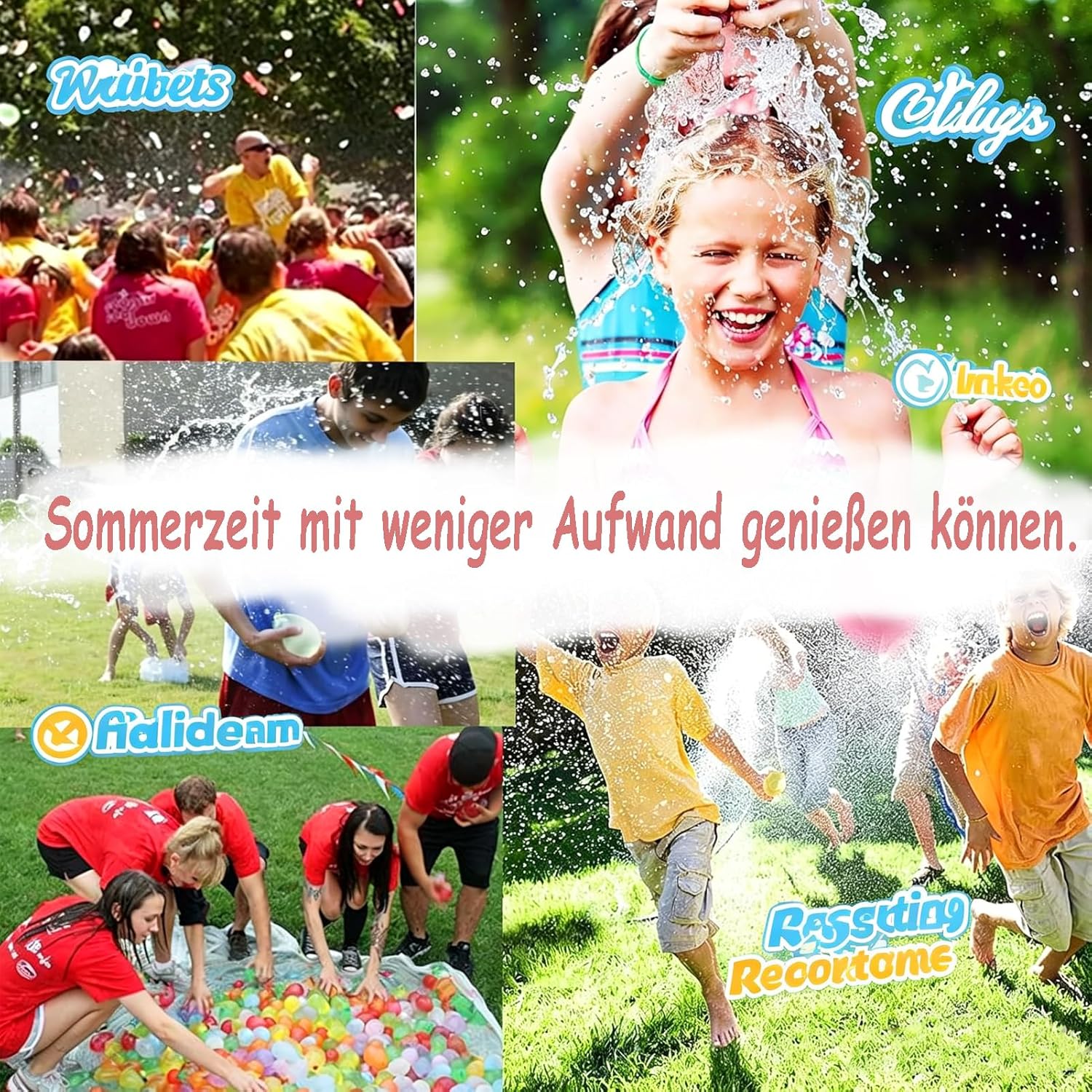 Detalle de WENXUKHV 666 PCS Water Balloons – Easy Fill Self-Sealing, 10‑Second Rapid-Fill