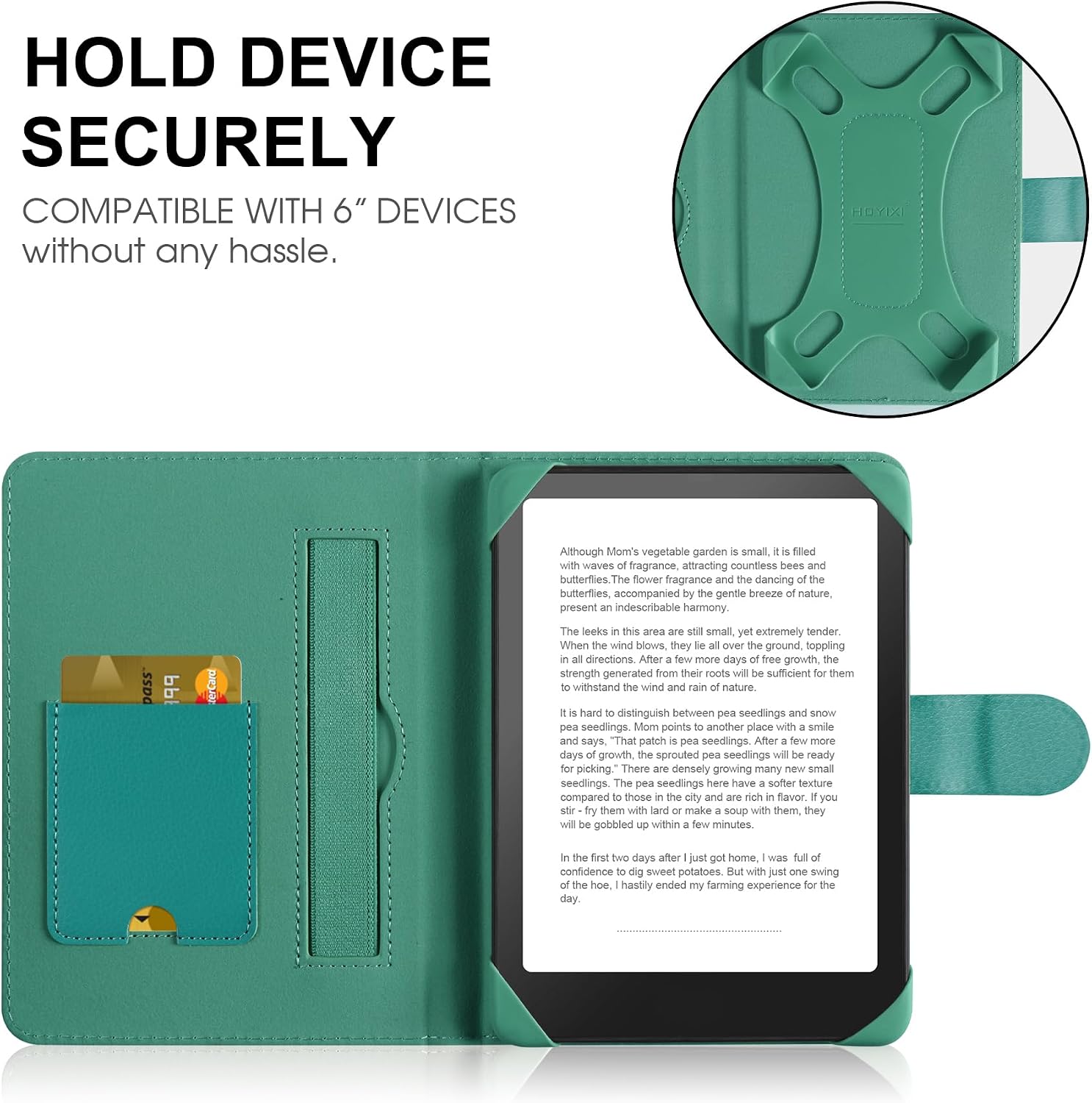 Detalle de HoYiXi Universal Case for 6-inch Kindle
