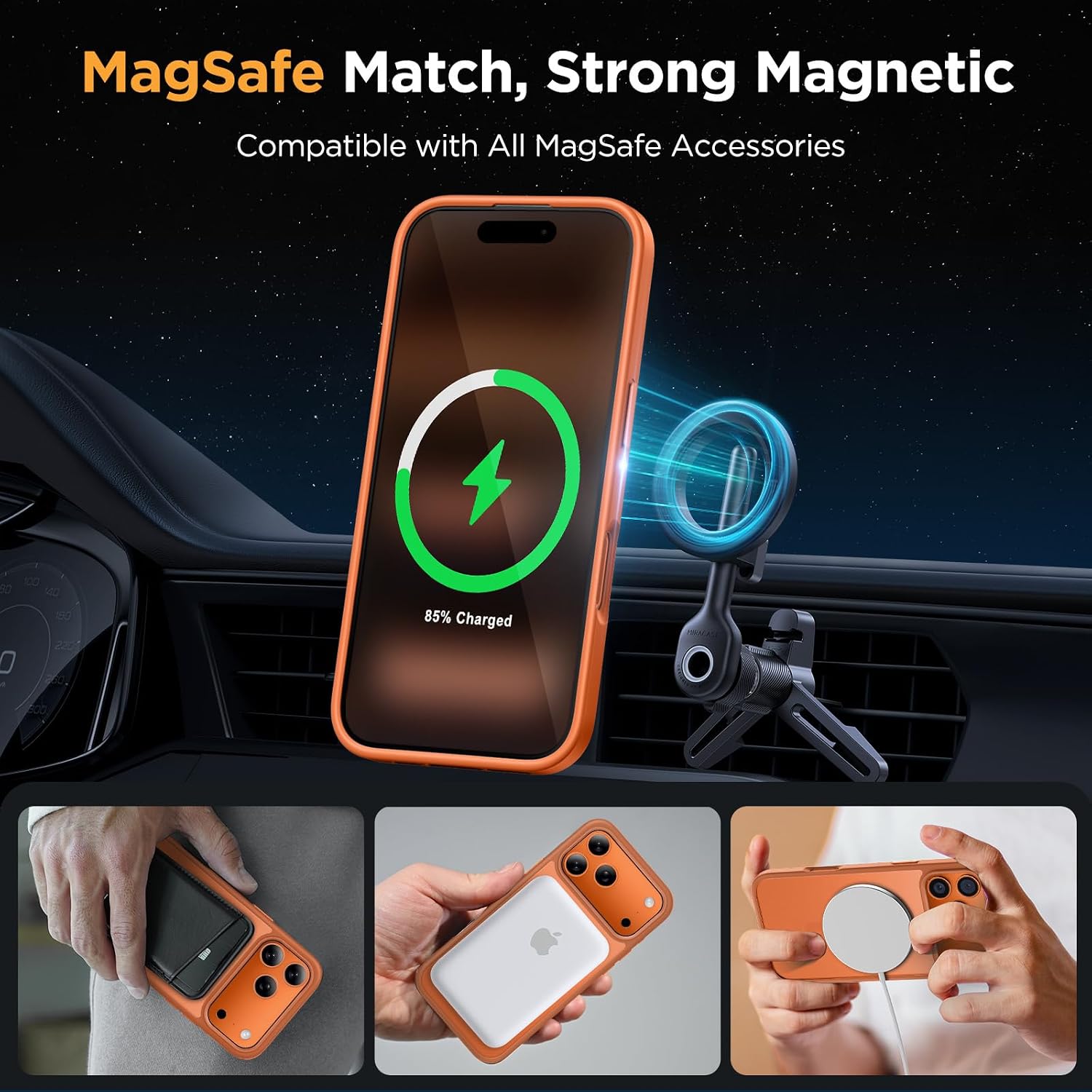 Detalle 2 de Miracase iPhone 17 Pro Magnetic Case 6.3"