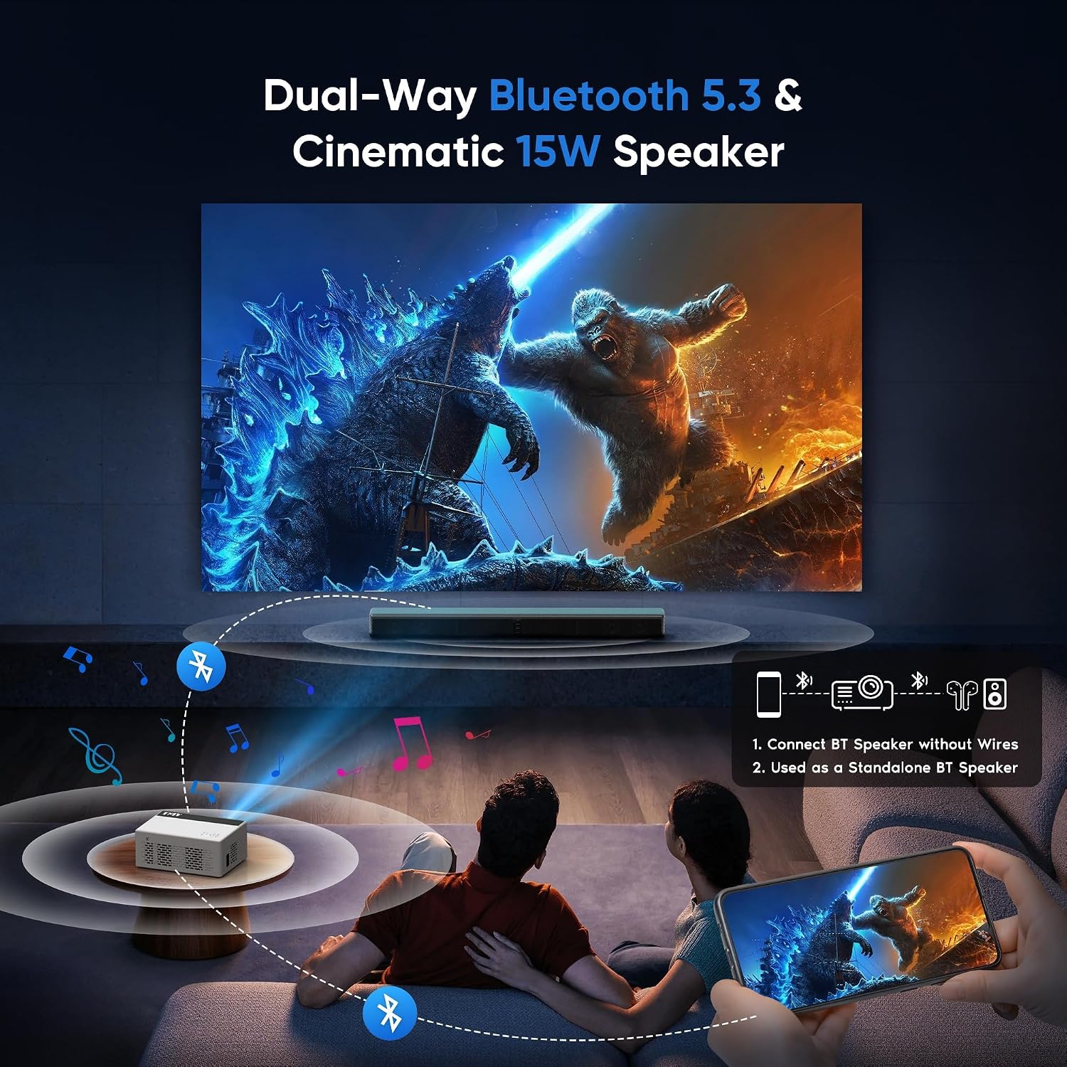 Detalle de TMY Mini Projector, 1080P
