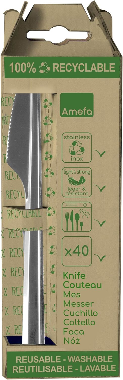 Thumbnail 2 de Amefa 025905AF29BA5 Leaves - 40 cuchillos reciclables ♻