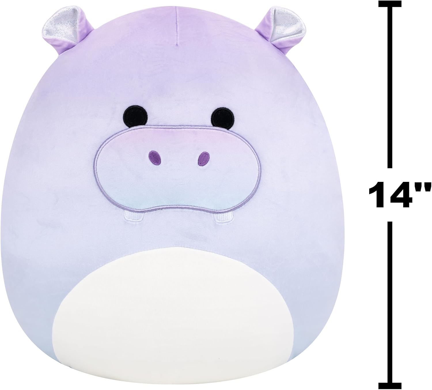 Thumbnail 4 de Squishmallows Benedict 14in purple gradient hippo plush