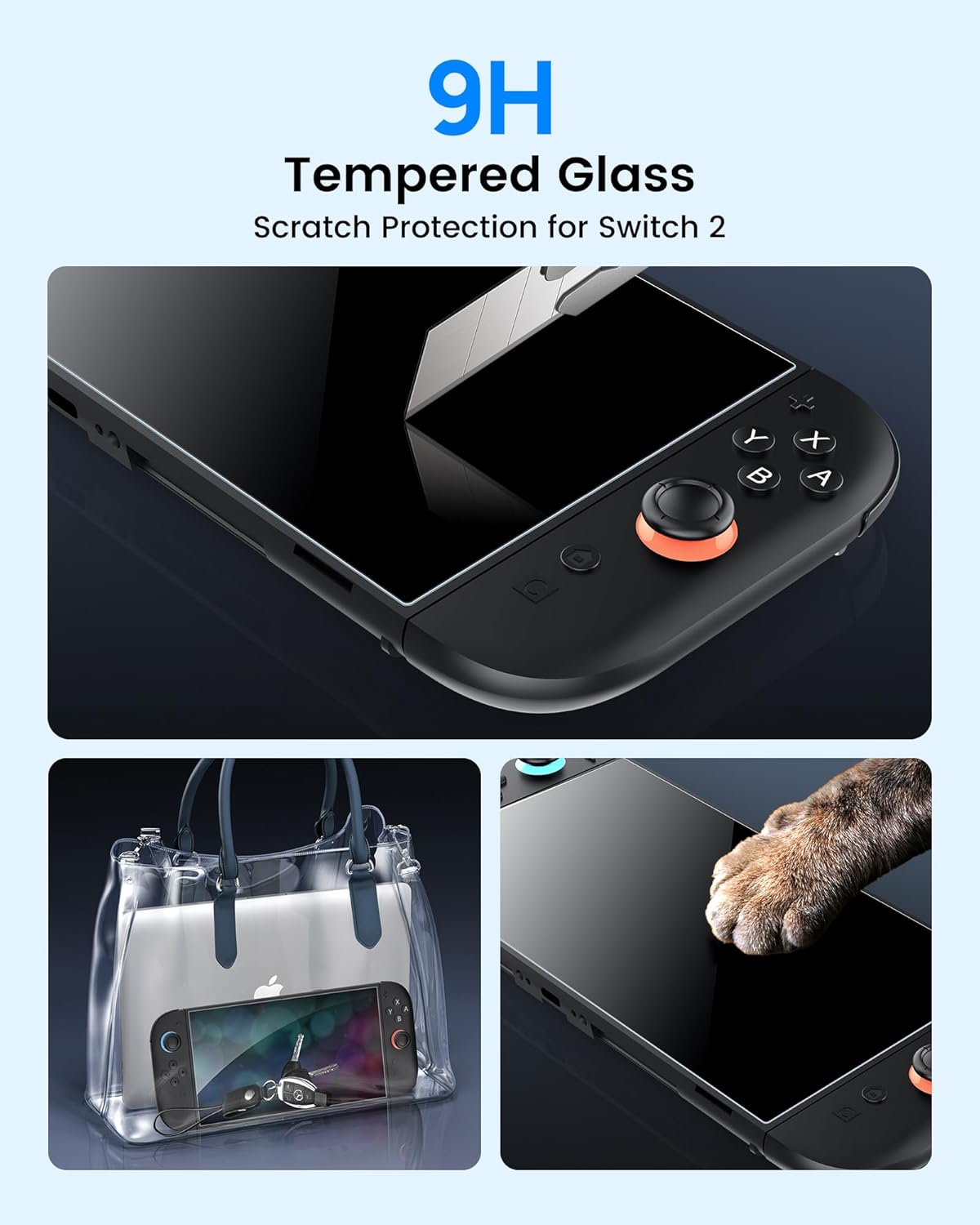 Thumbnail 5 de TRANSNOVO Tempered Glass for Nintendo Switch 2 7.9"