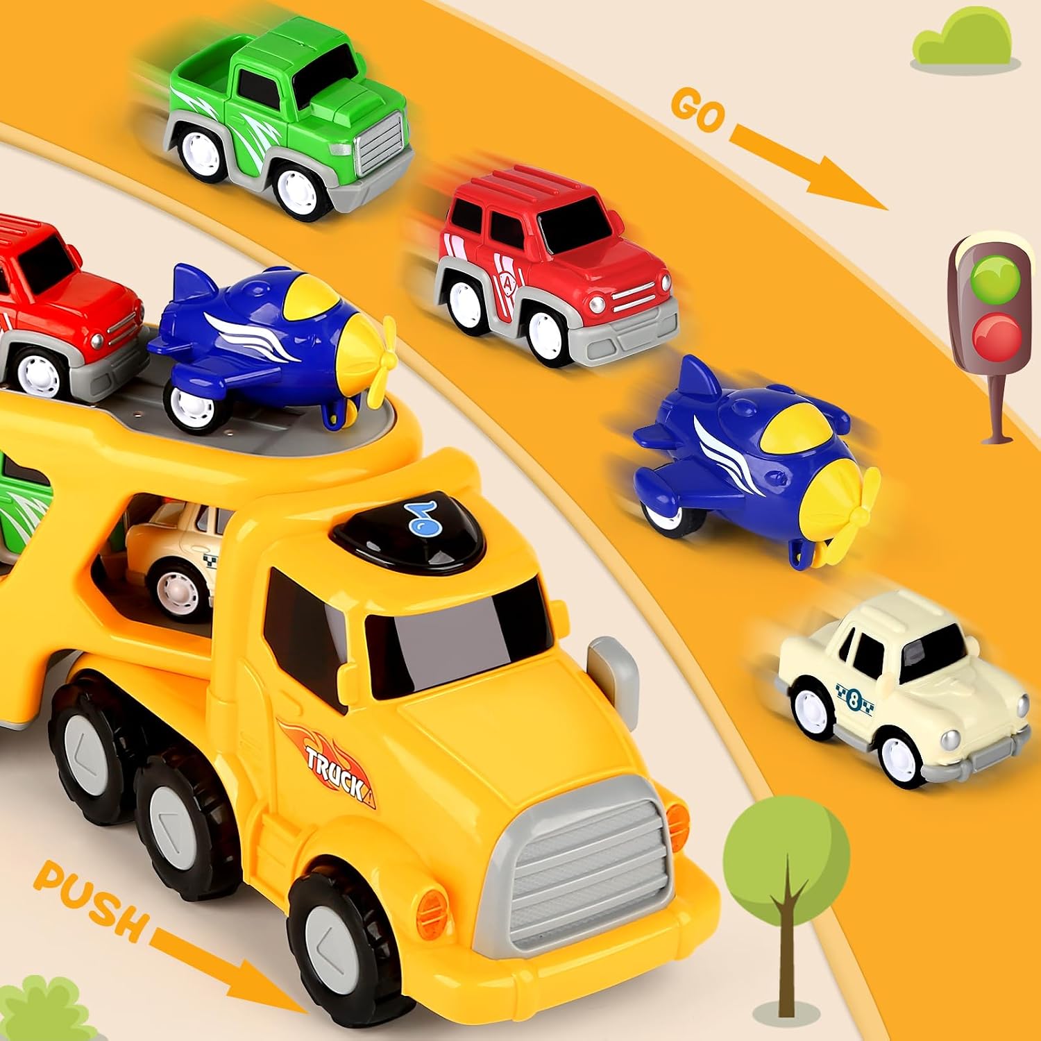 Thumbnail 2 de Aoskie Camión Transportador de Coches 5 en 1