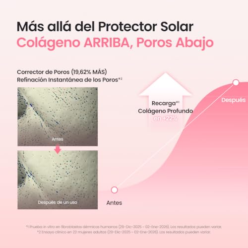 Detalle de BIODANCE Sérum Solar SPF 50+ Invisible: protector facial ligero con colágeno y péptidos