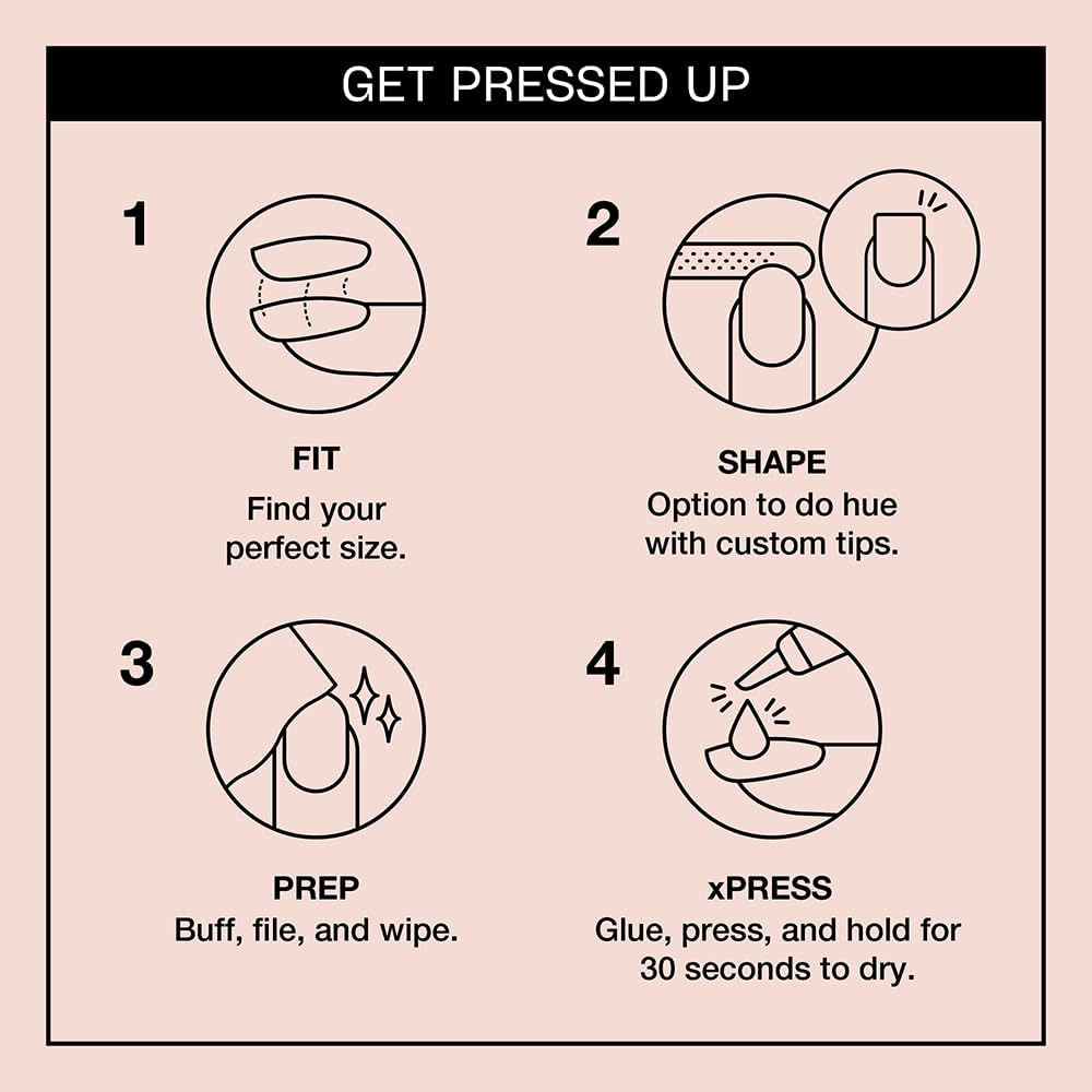 Thumbnail 3 de OPI xPRESS/ON Press On Nails & Cuticle Oil (30 pcs) with up to 14 days of wear