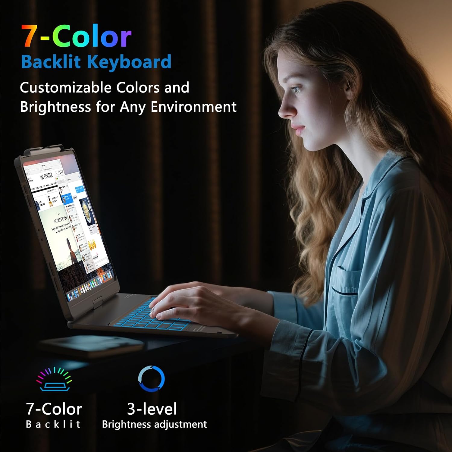 Thumbnail 5 de TQQ for iPad (A16) 11th Gen Keyboard Case 11"