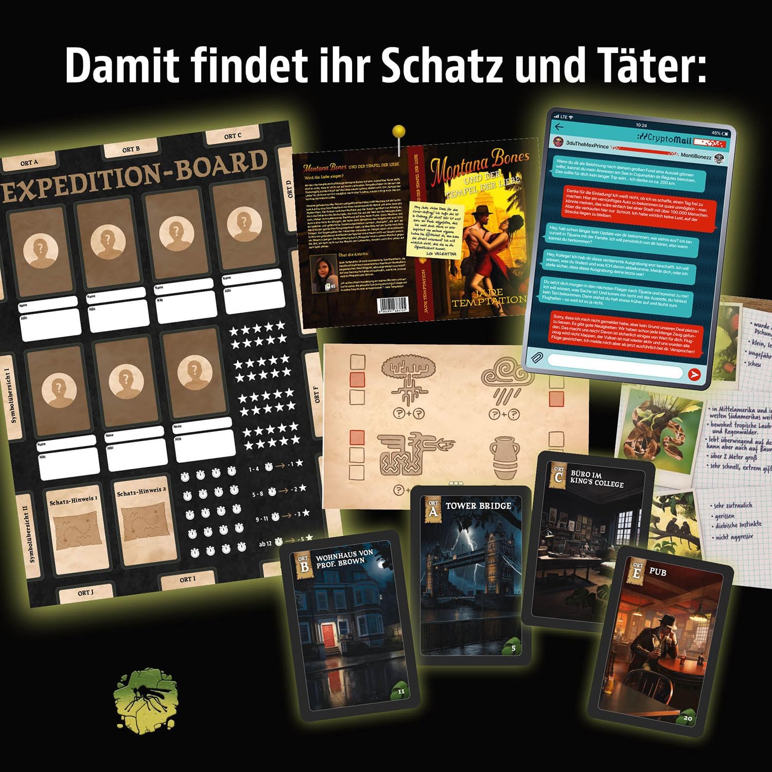 Detalle 2 de KOSMOS 684433 Masters of Crime: Mosquito — Krimispiel für 1–6 Spieler 🎲