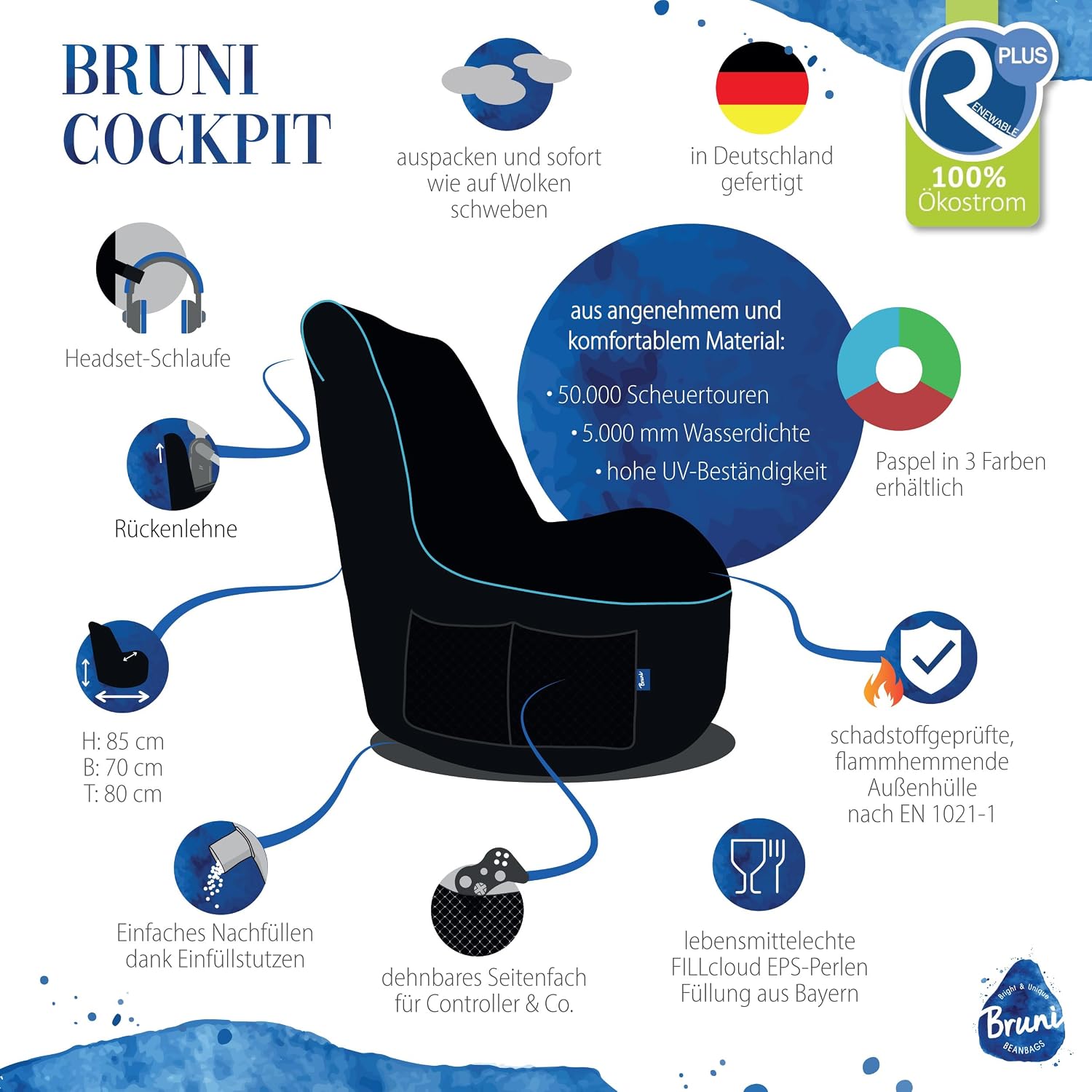Thumbnail 1 de Bruni Pozzetto Cockpit pouf da gioco 85x70x80 cm