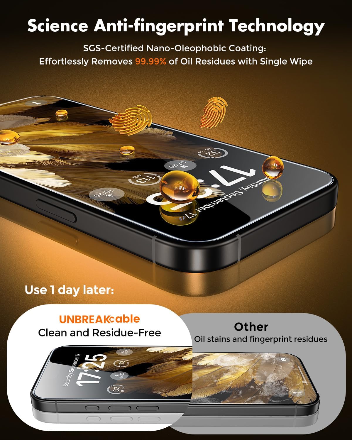 Thumbnail 5 de UNBREAKcable iPhone 16 Pro Max 3-Pack Screen Protector