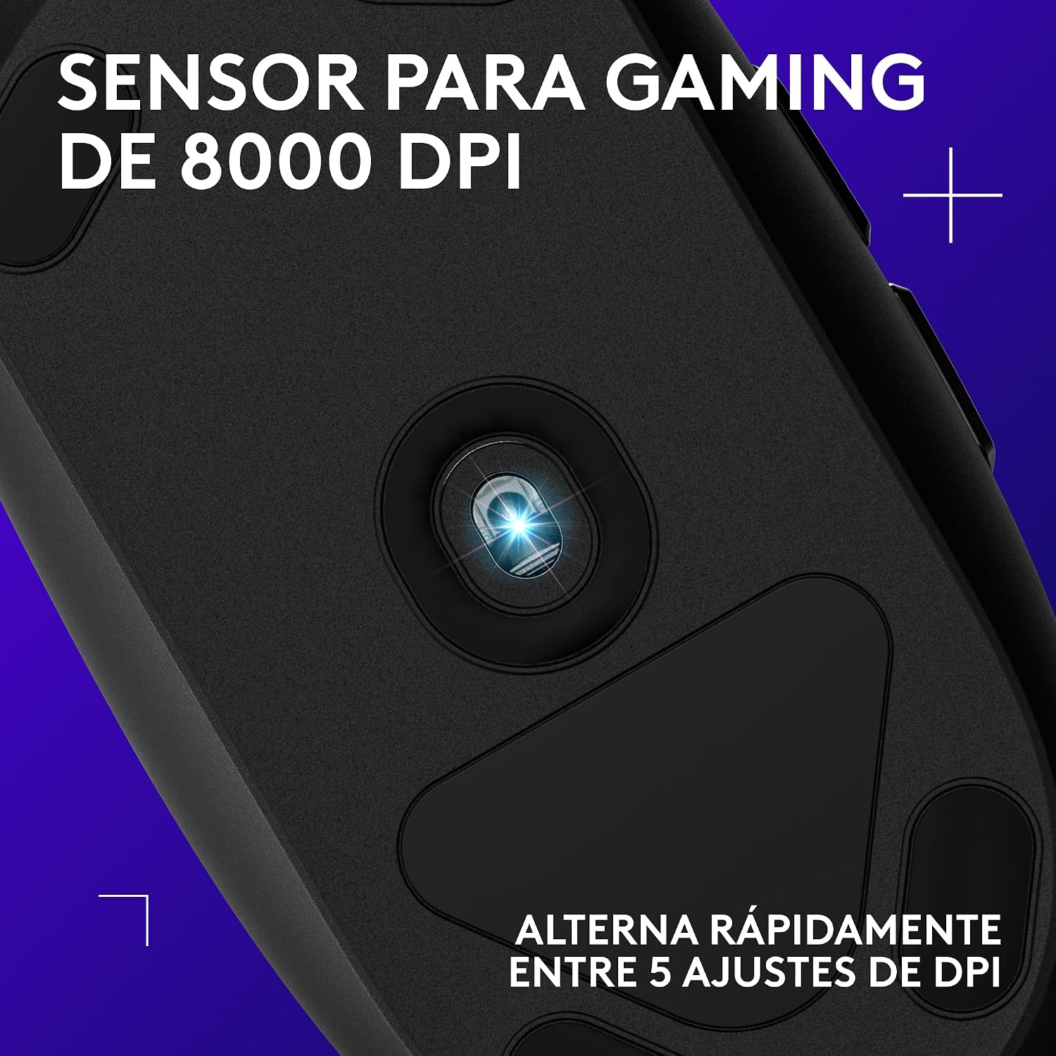 Detalle 2 de Logitech G203 LIGHTSYNC Ratón Gaming USB RGB, 8K DPI
