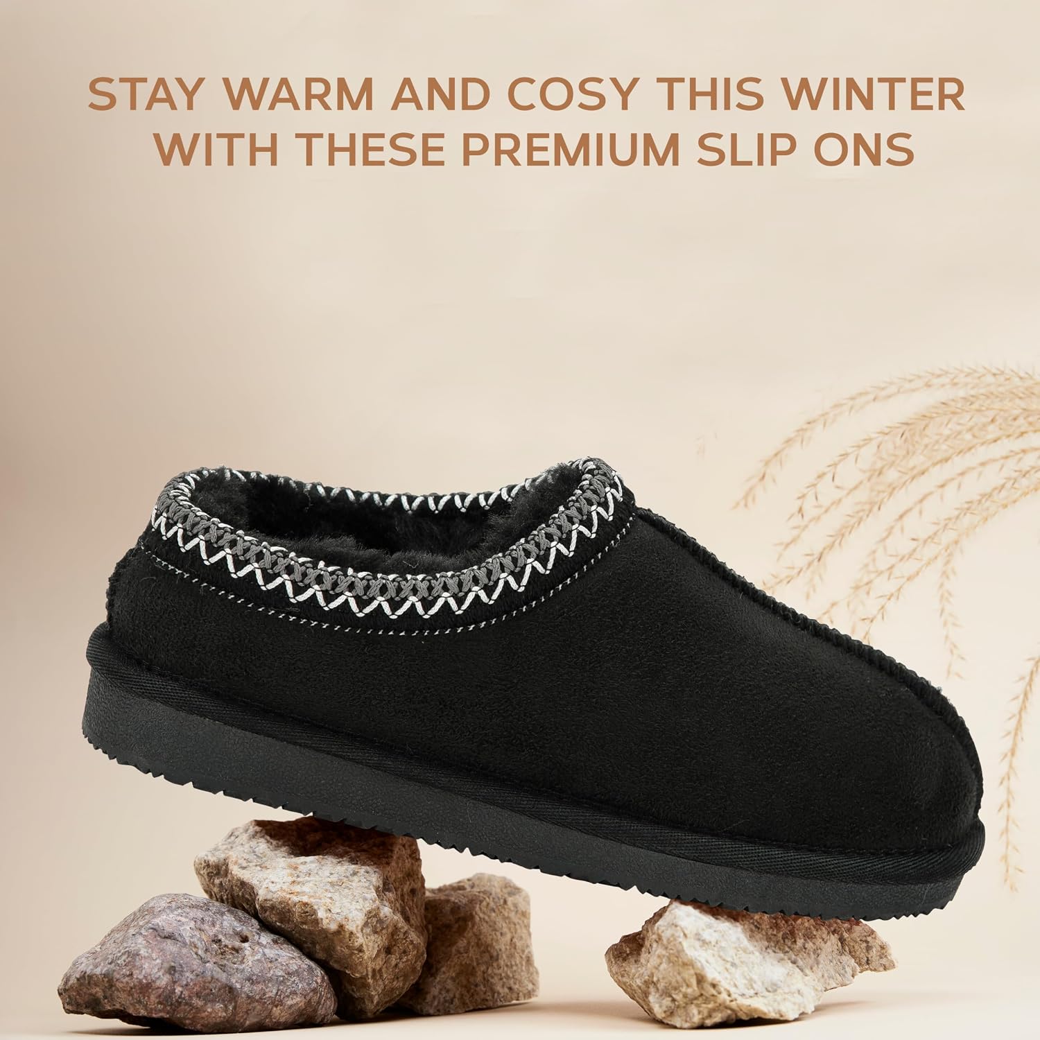 Thumbnail 4 de Polar Kids Slippers Aztec Faux Fur 1 Pair