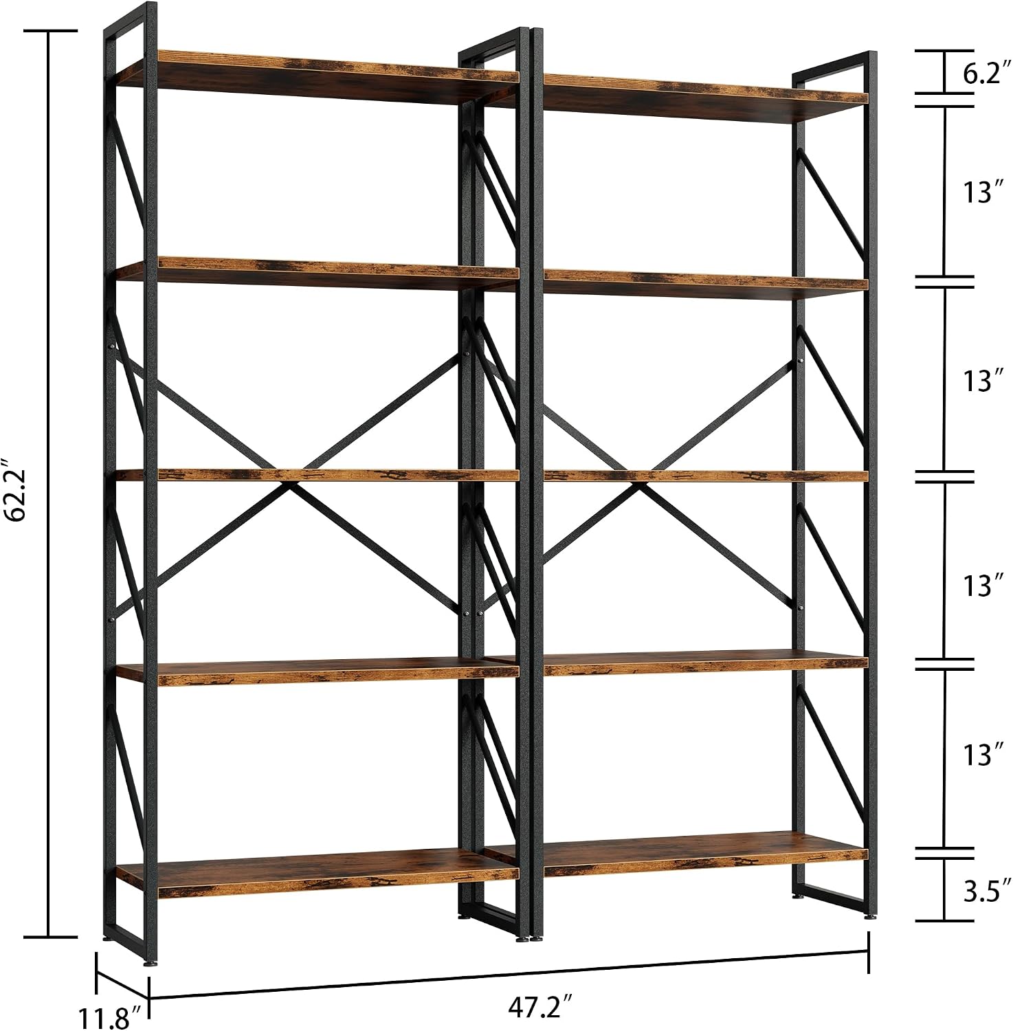 Detalle 2 de Shintenchi Bookshelf, 5-Tier
