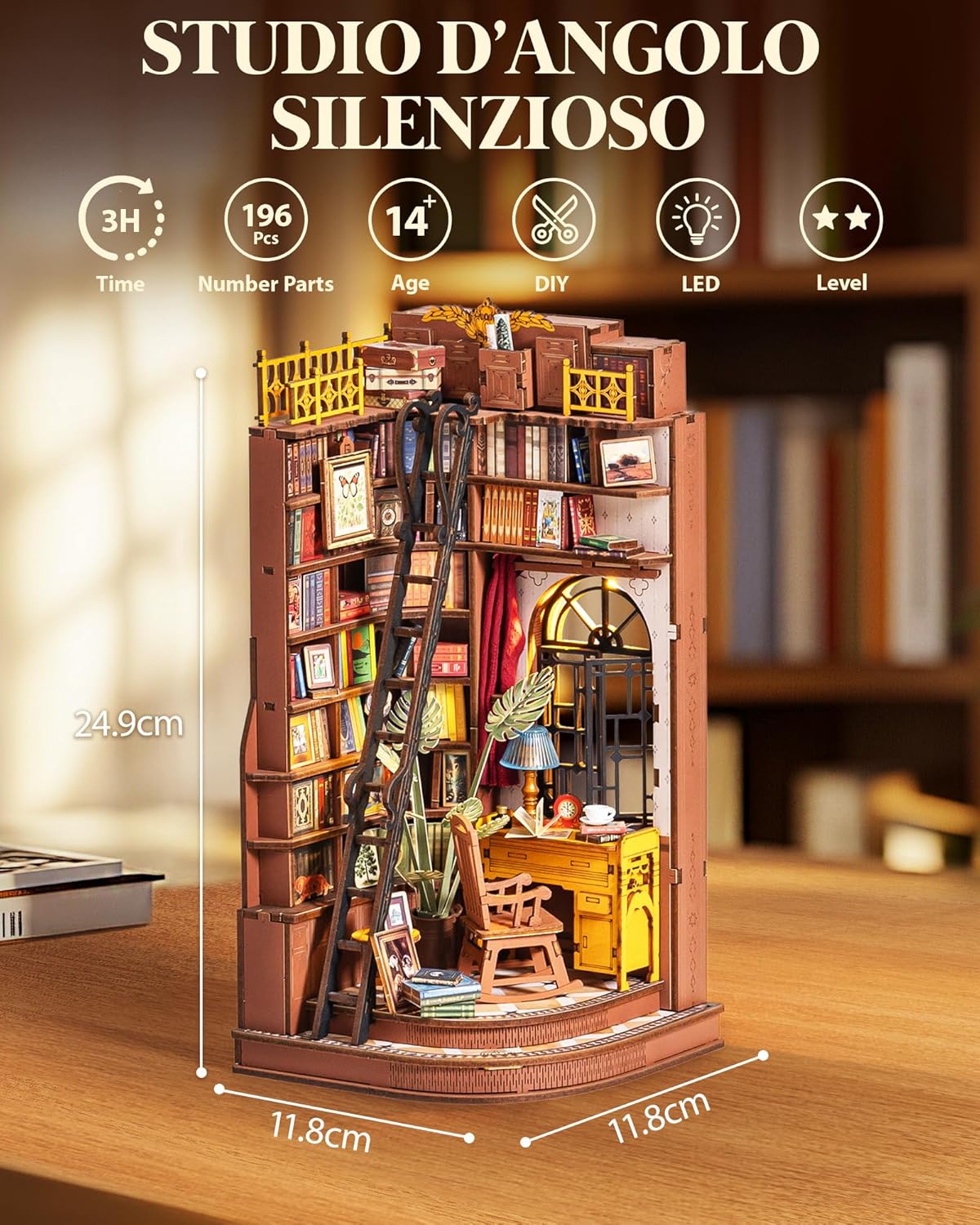 Thumbnail 1 de Rolife Book Nook Studio D'angolo 3,5 ore