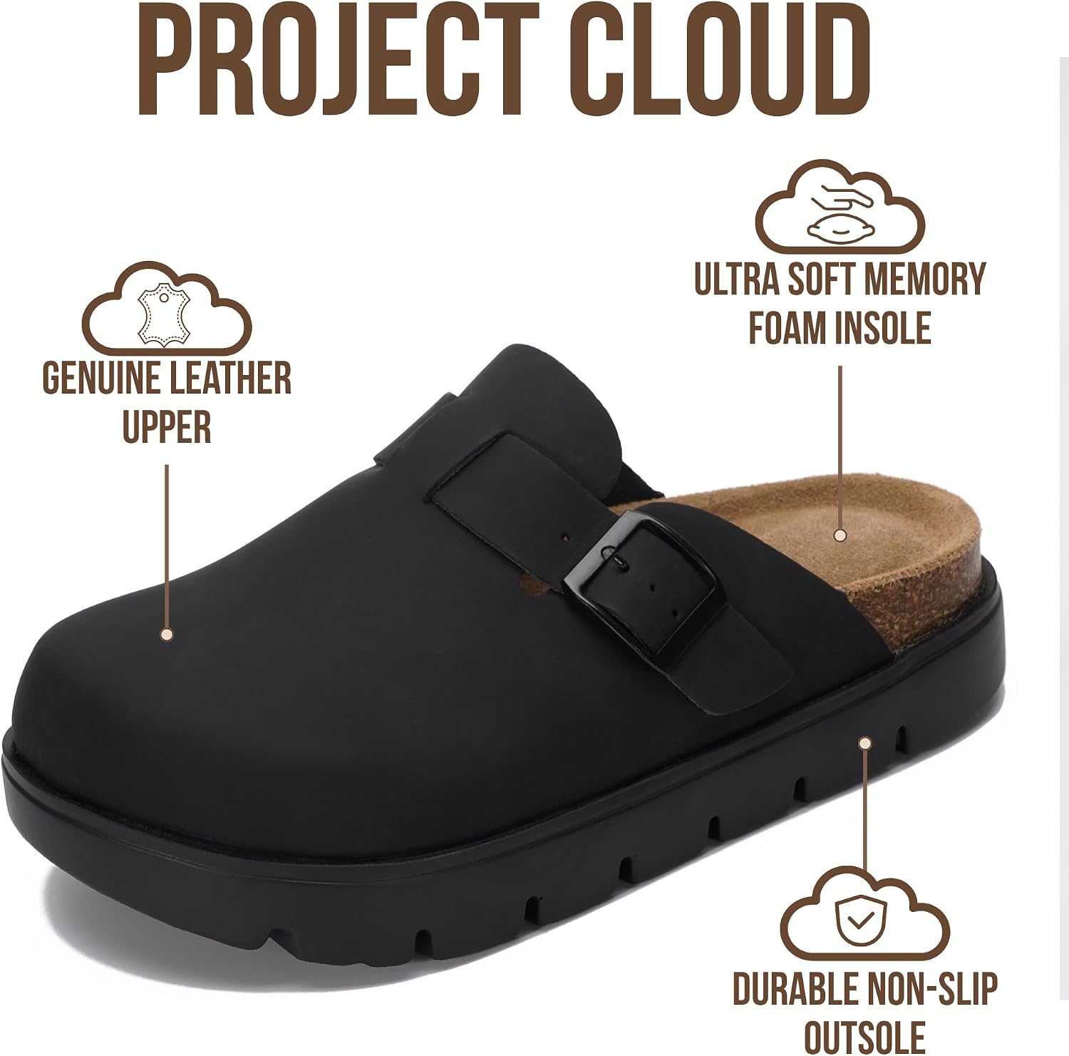 Detalle de Project Cloud Benton Chunky women's clogs 👡