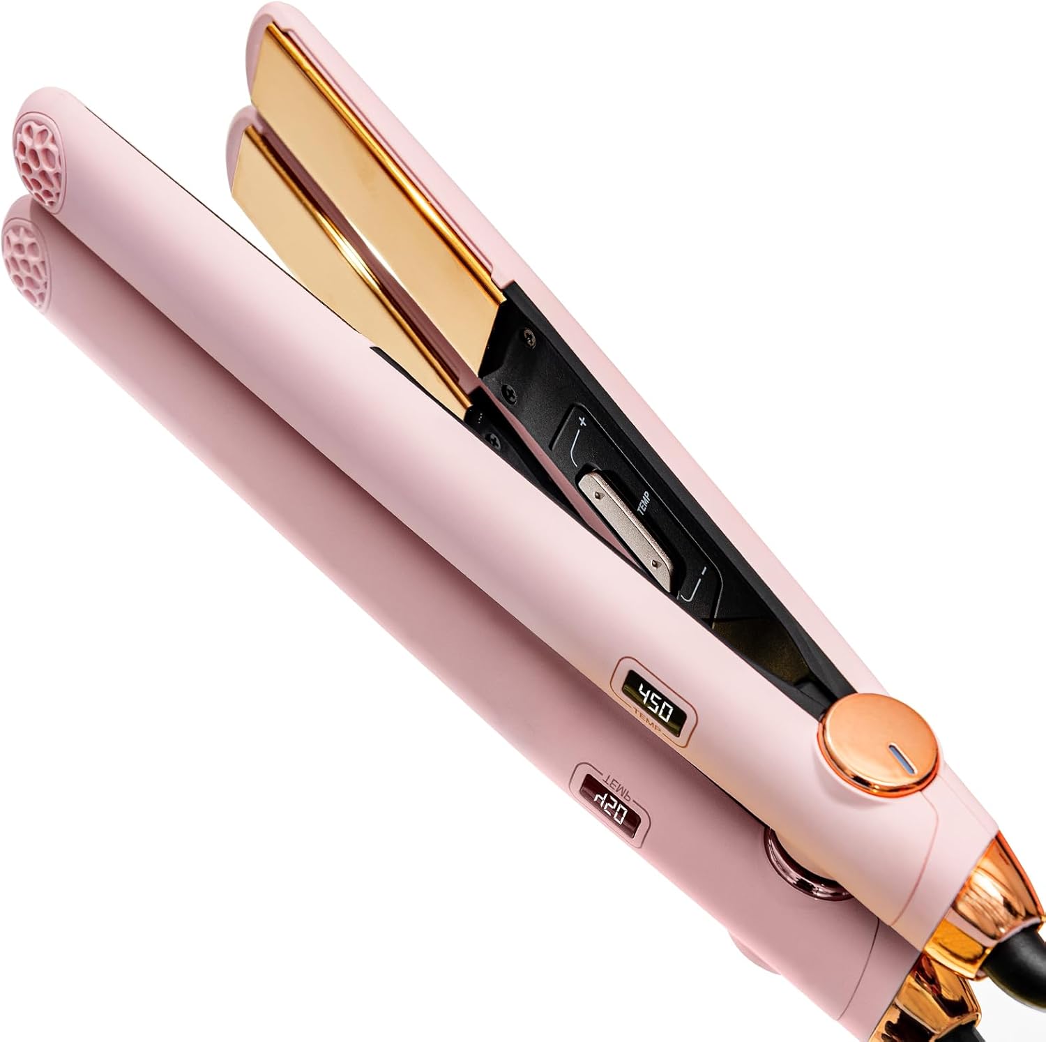 Detalle de TYMO HC201 2-in-1 Titanium Flat Iron and Curler, 1-Inch Plate