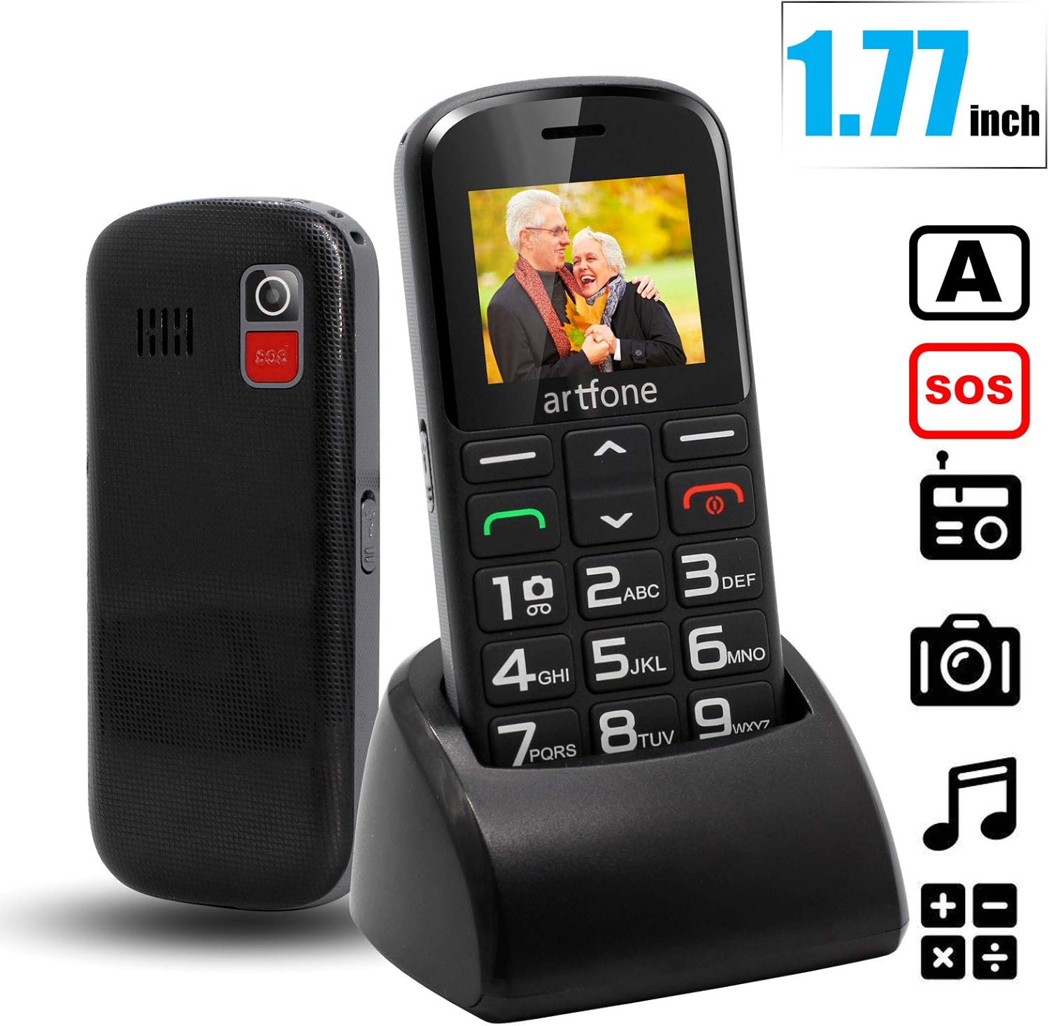 Detalle 2 de artfone CS182 Seniorenhandy 1,8 Zoll