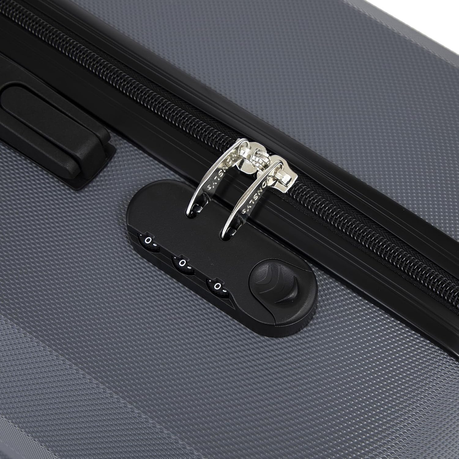 Detalle de YONSLY Trolley Reisekoffer-Set (4-teilig) – Hartschalenkoffer mit 360° Rollen, Zahlenschloss und Gummigriff