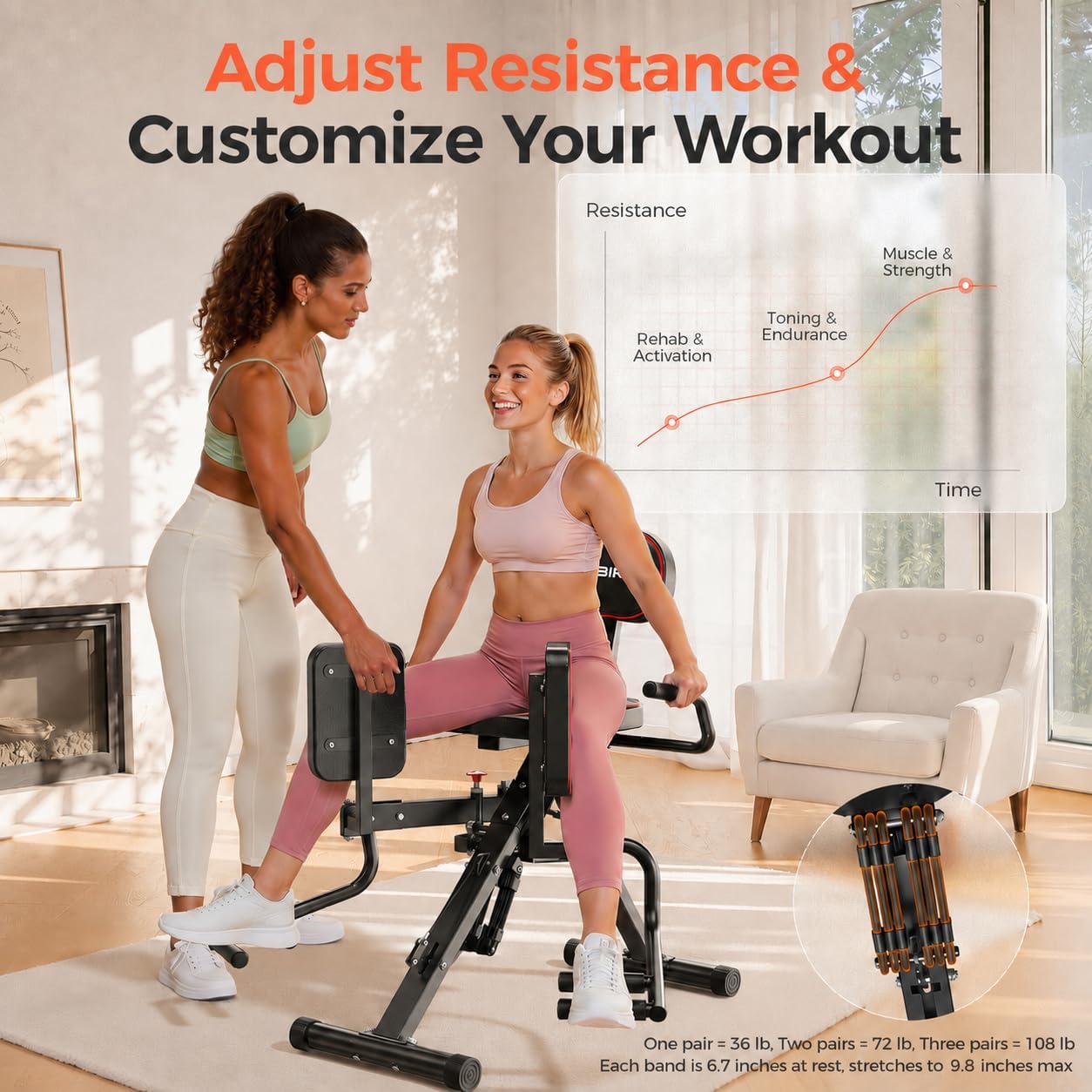 Detalle 2 de FED Fitness Hip Abductor and Adductor Machine HA1