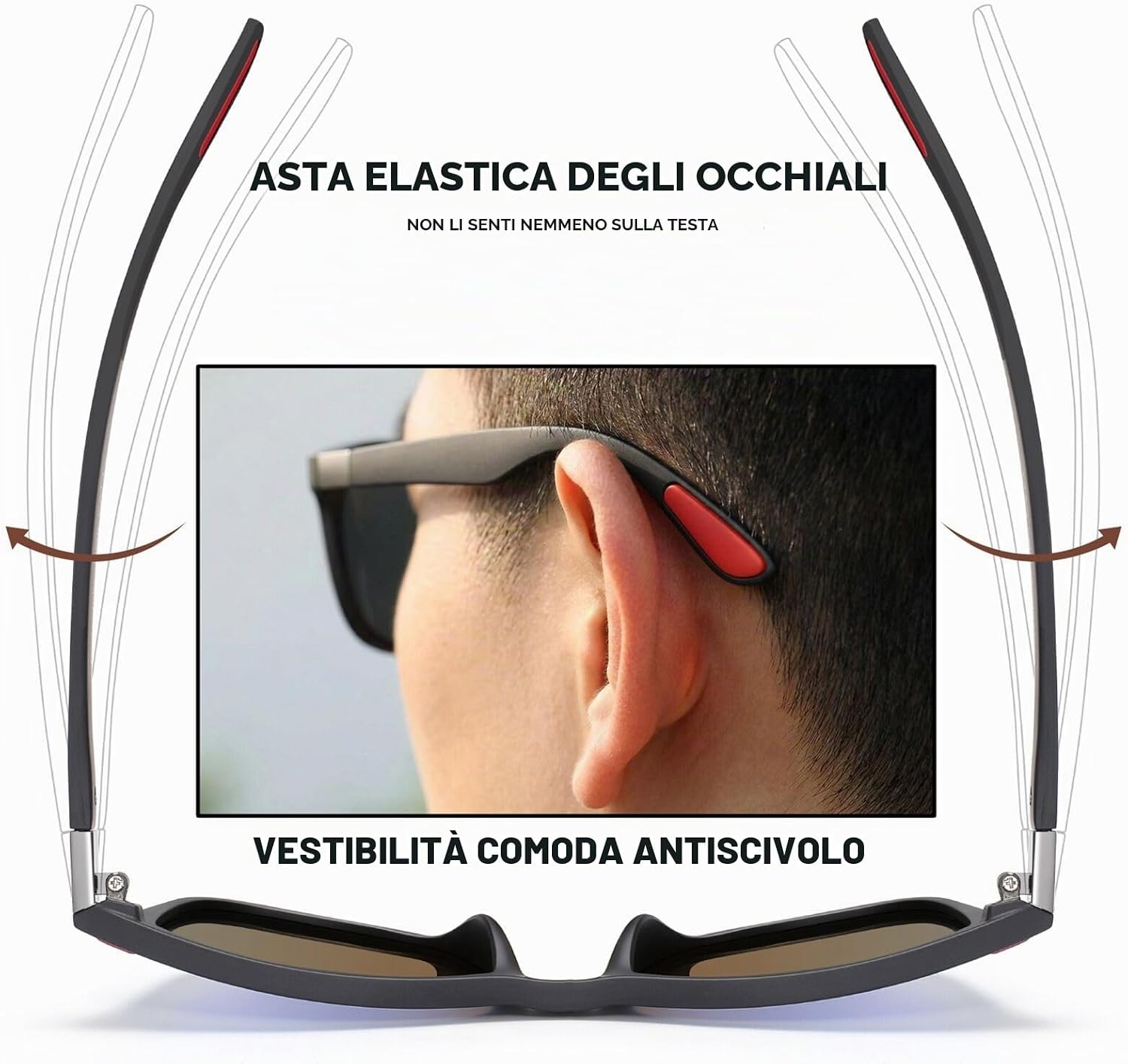 Thumbnail 3 de Perfectmiaoxuan Occhiali da sole polarizzati TR90 UV400 unisex per guida, pesca e trekking