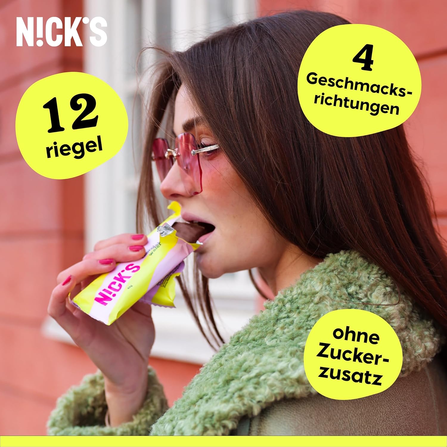 Thumbnail 3 de NICKS Keto Schokolade Riegel Probierpaket (12 Snacks) – zuckerfrei, glutenfrei, low carb