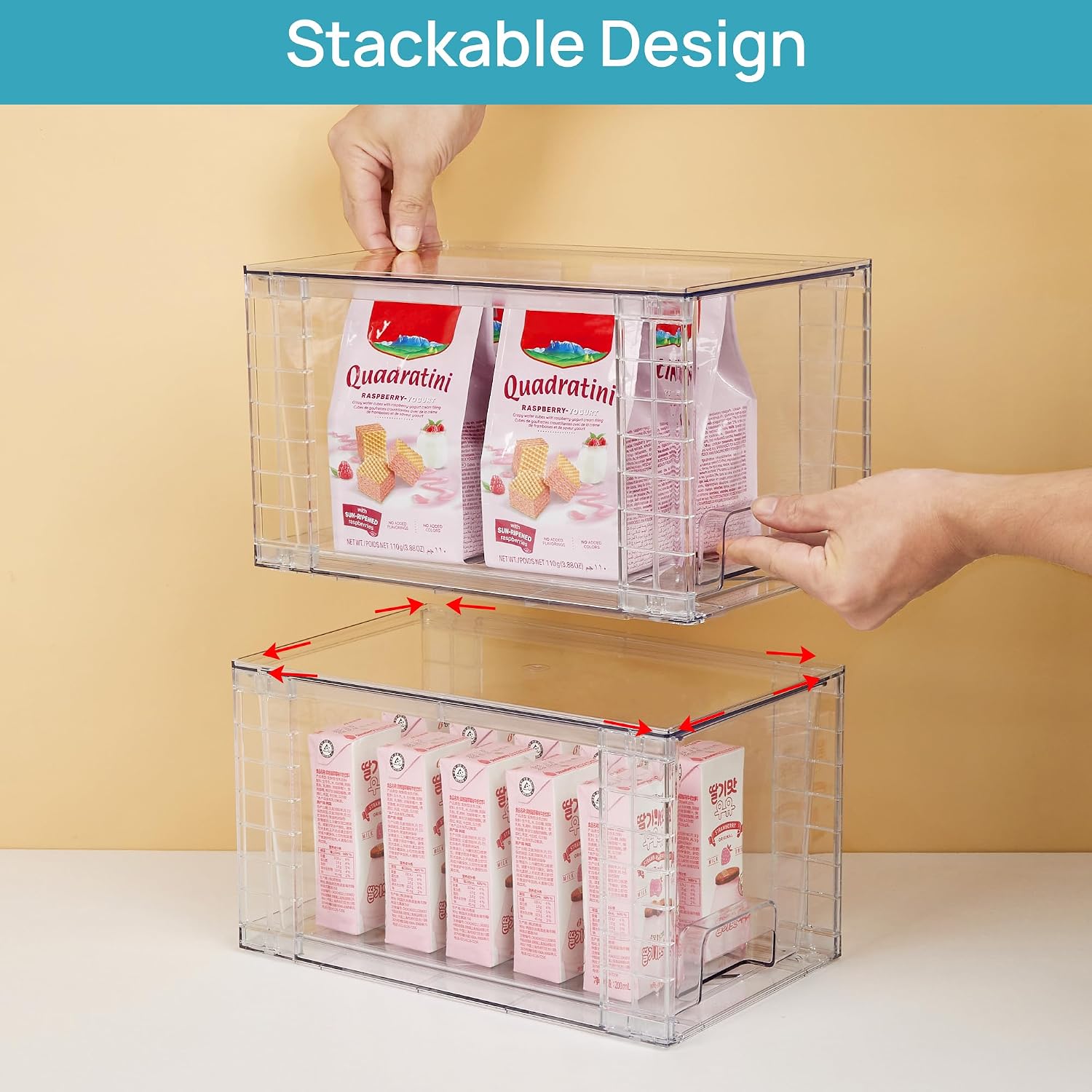Detalle de Vtopmart 4Pack Pantry Storage Drawers