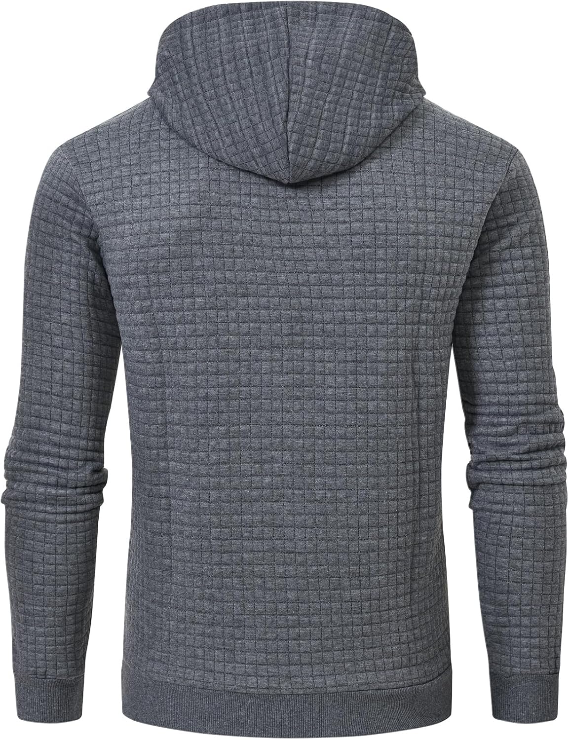 Detalle de YuKaiChen Herren Kapuzenpullover mit gebürstetem Fleece innen und Kordelzug
